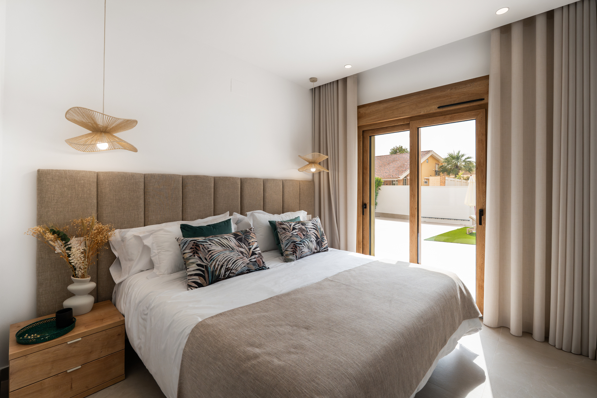 Pool area in villa for sale in Orihuela Costa