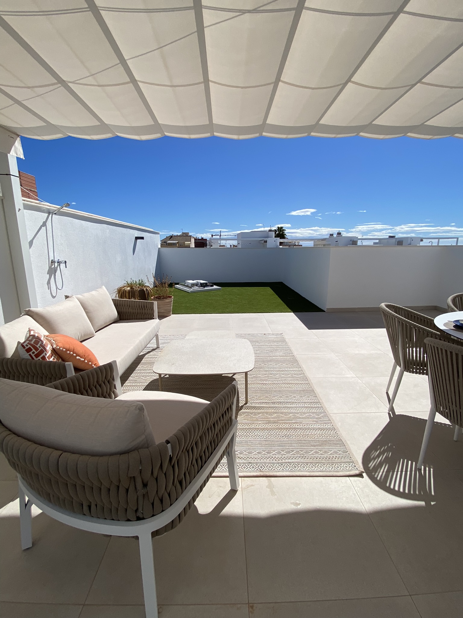 Pool area in low_bungalow for sale in Pilar de la Horadada