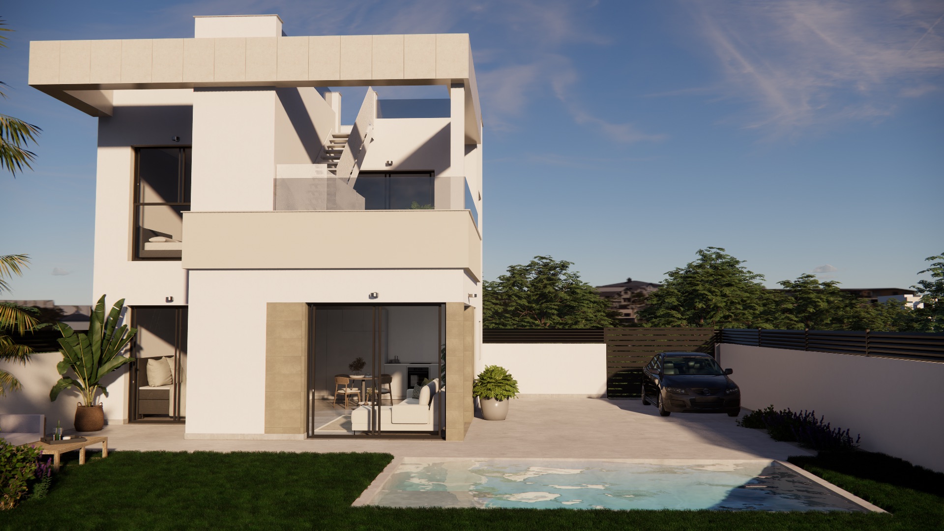 Garden in terraced for sale in Orihuela Costa