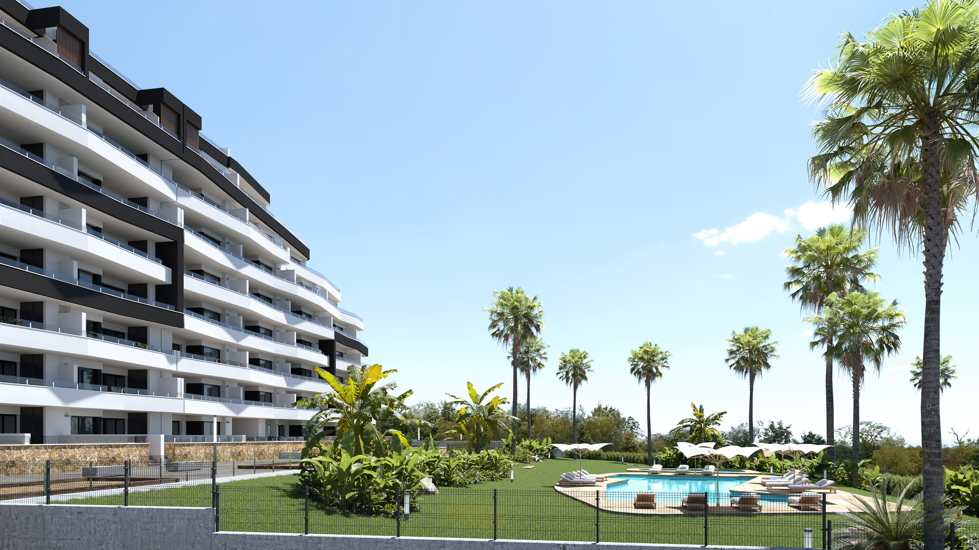Living room in apartment for sale in San Miguel de Salinas