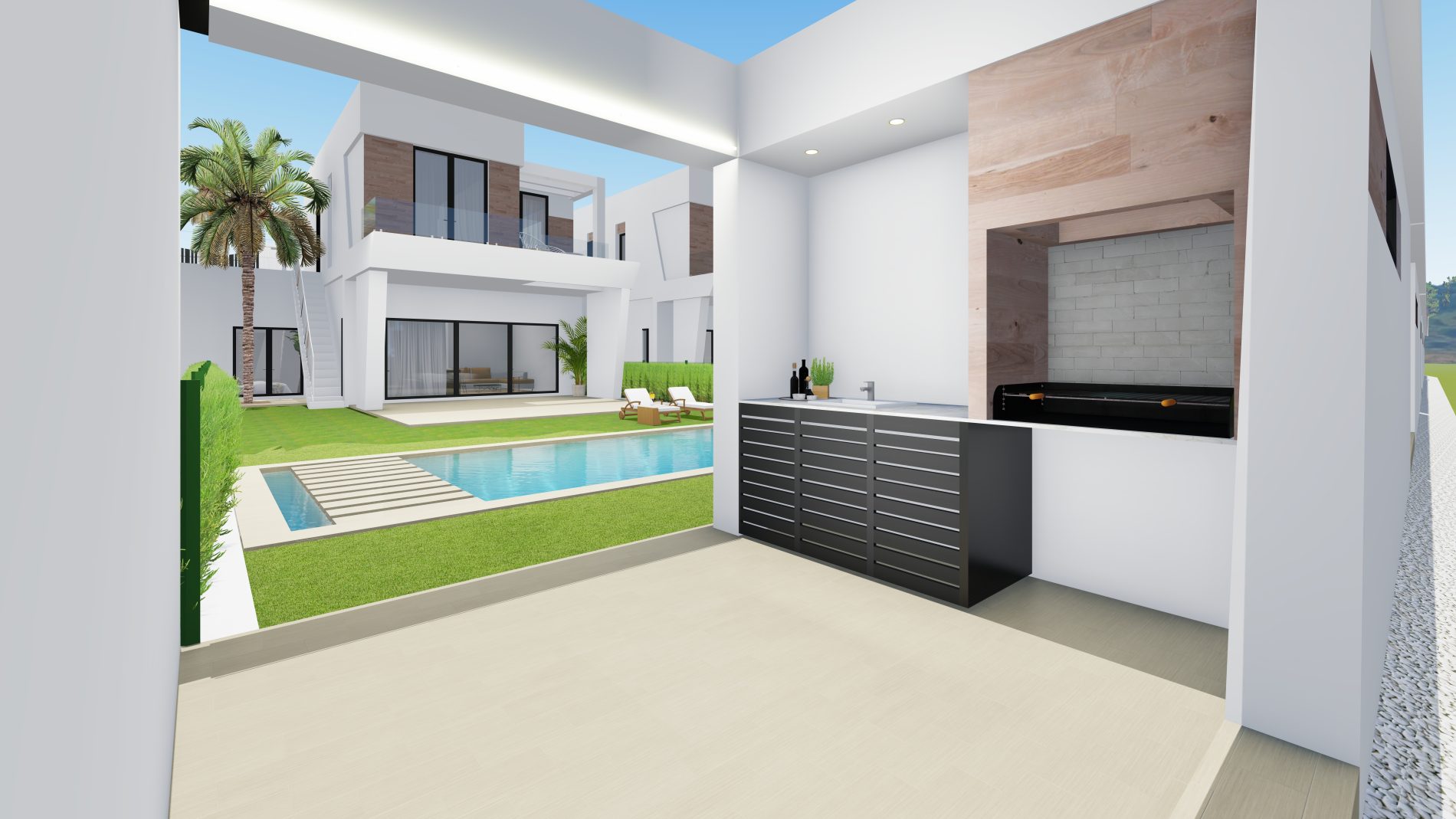 Master bedroom in villa for sale in Finestrat