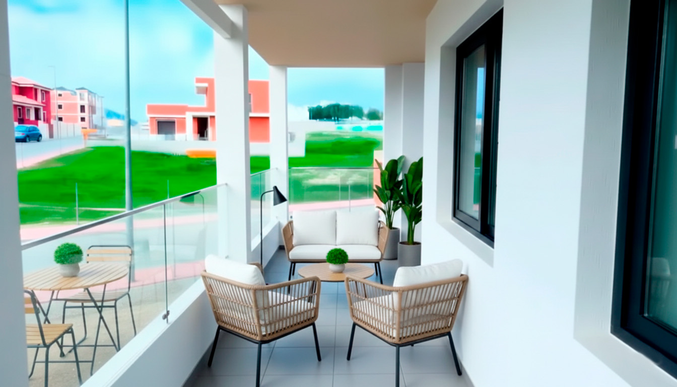 Garden in apartment for sale in Bigastro