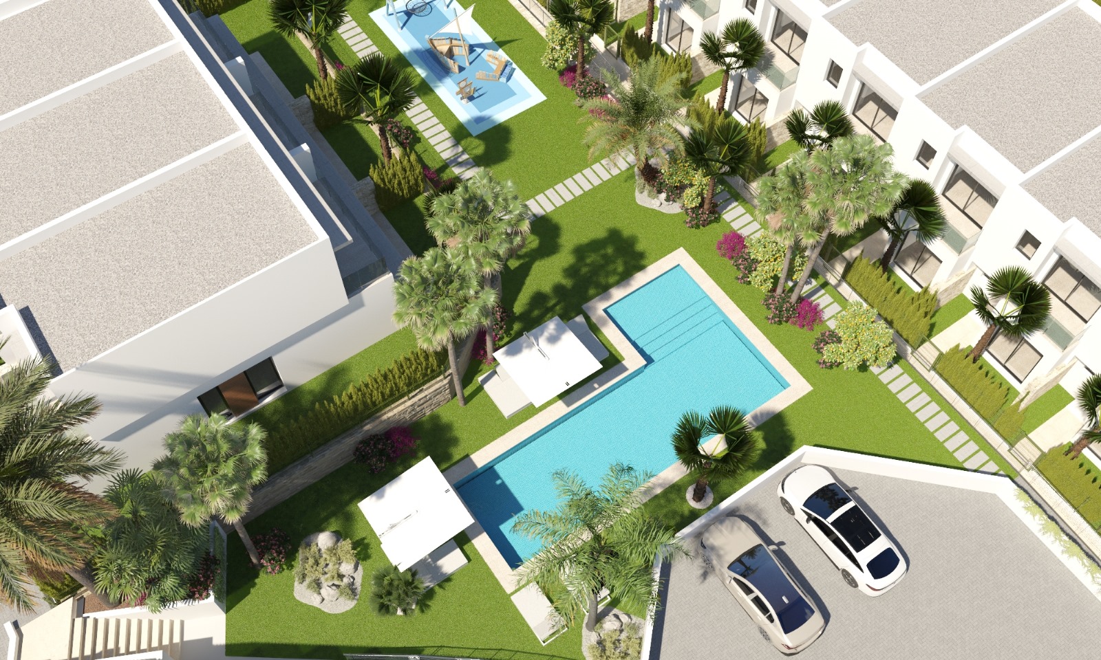 Exterior view in terraced for sale in Finestrat