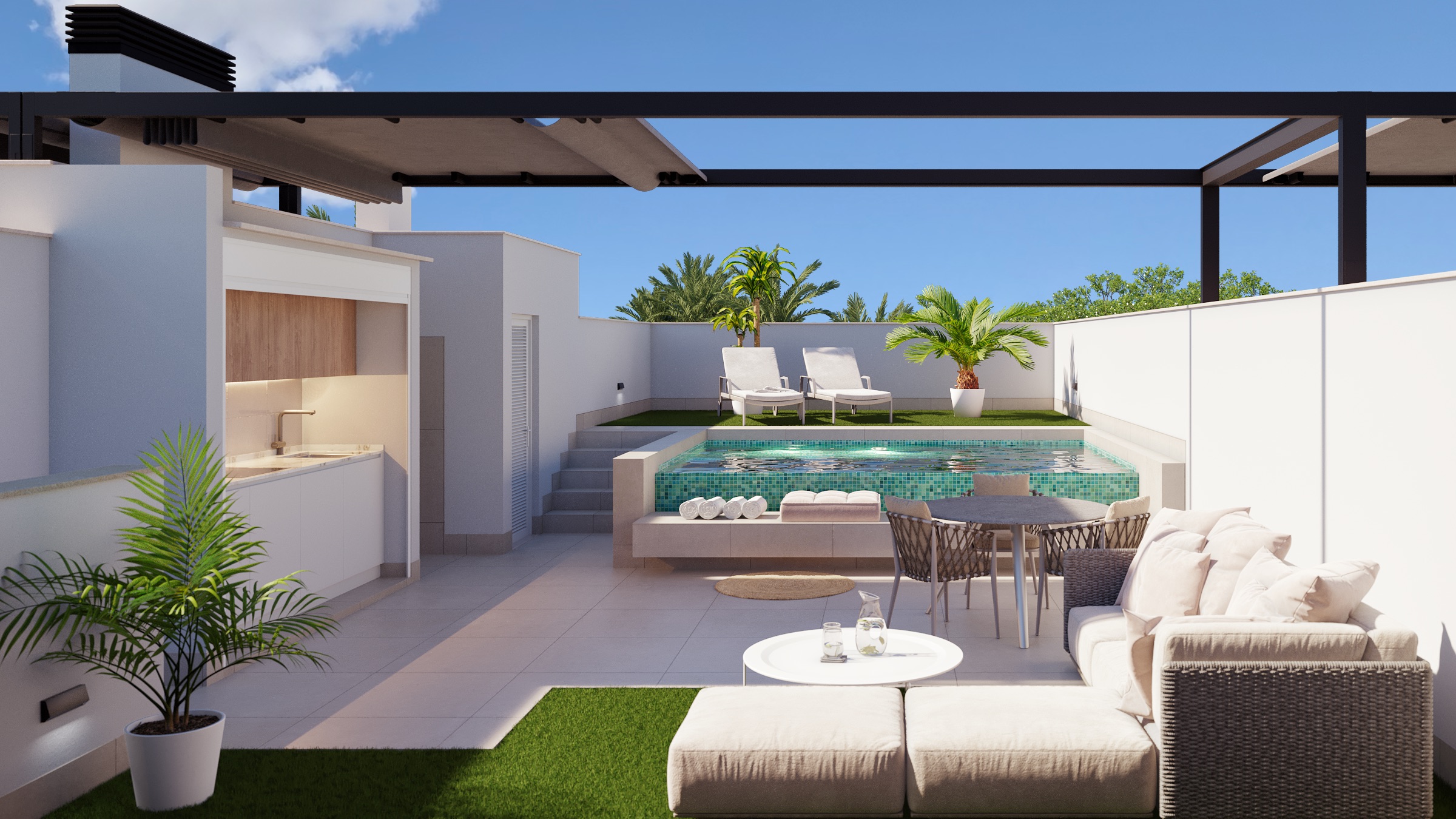 Master bedroom in villa for sale in Pilar de la Horadada