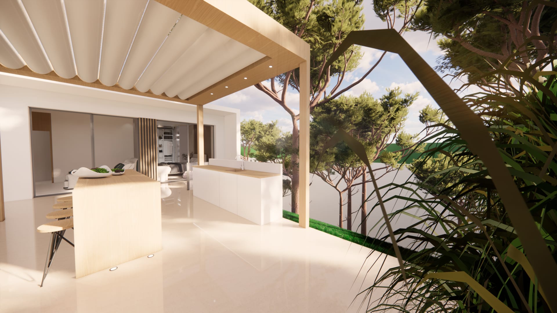 Terrace in villa for sale in Pinar de Campoverde