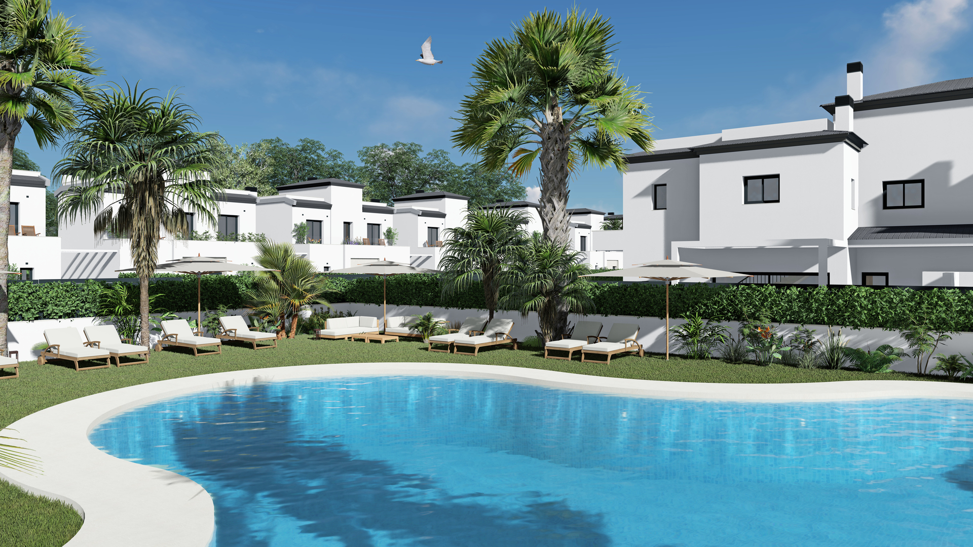 Located in the attractive area of Gran Alacant, this residential complex offers 24 homes that combin