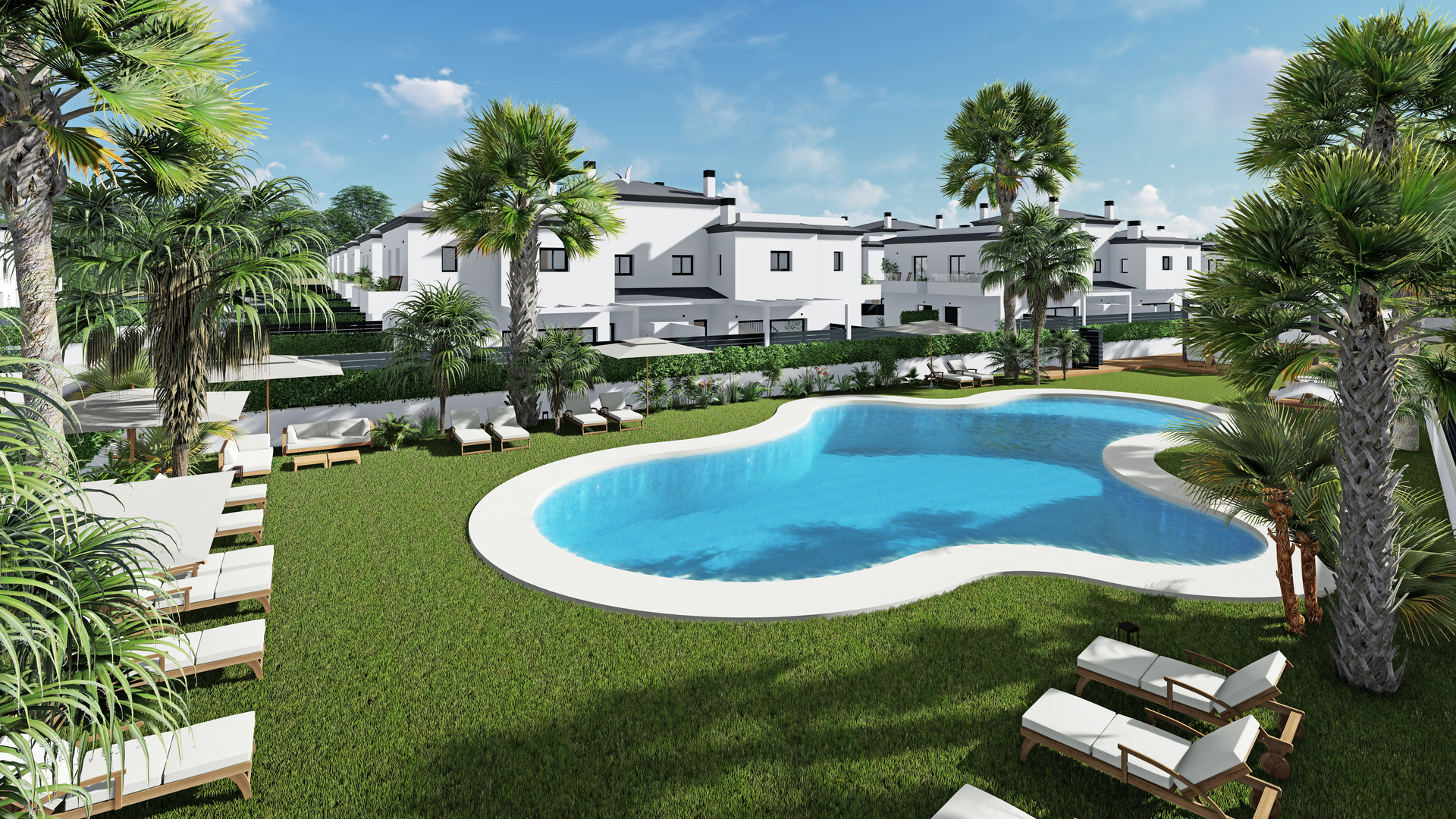 Located in the attractive area of Gran Alacant, this residential complex offers 24 homes that combin