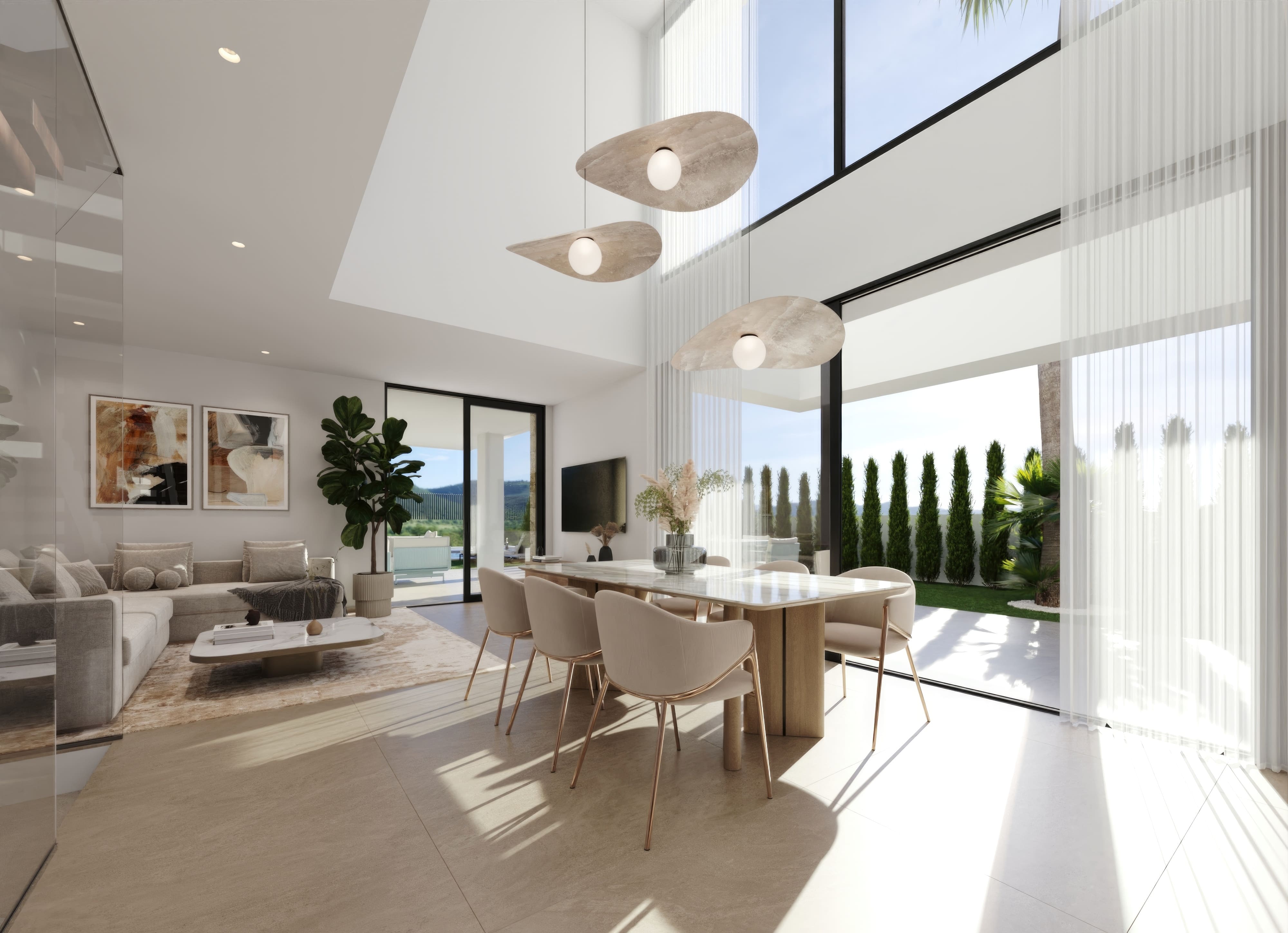 Dining area in villa for sale in Finestrat