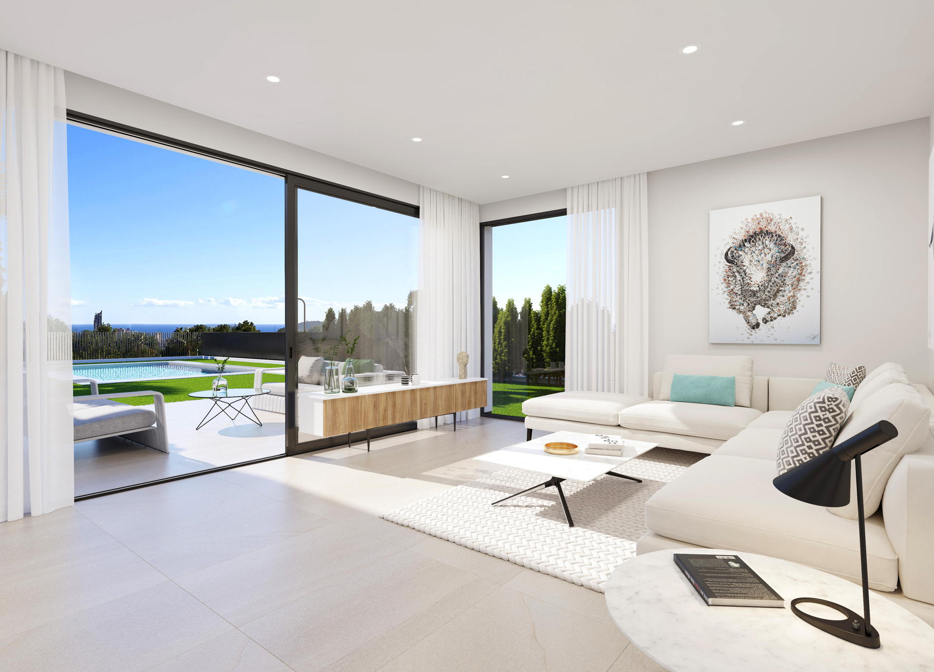 Terrace in villa for sale in Finestrat