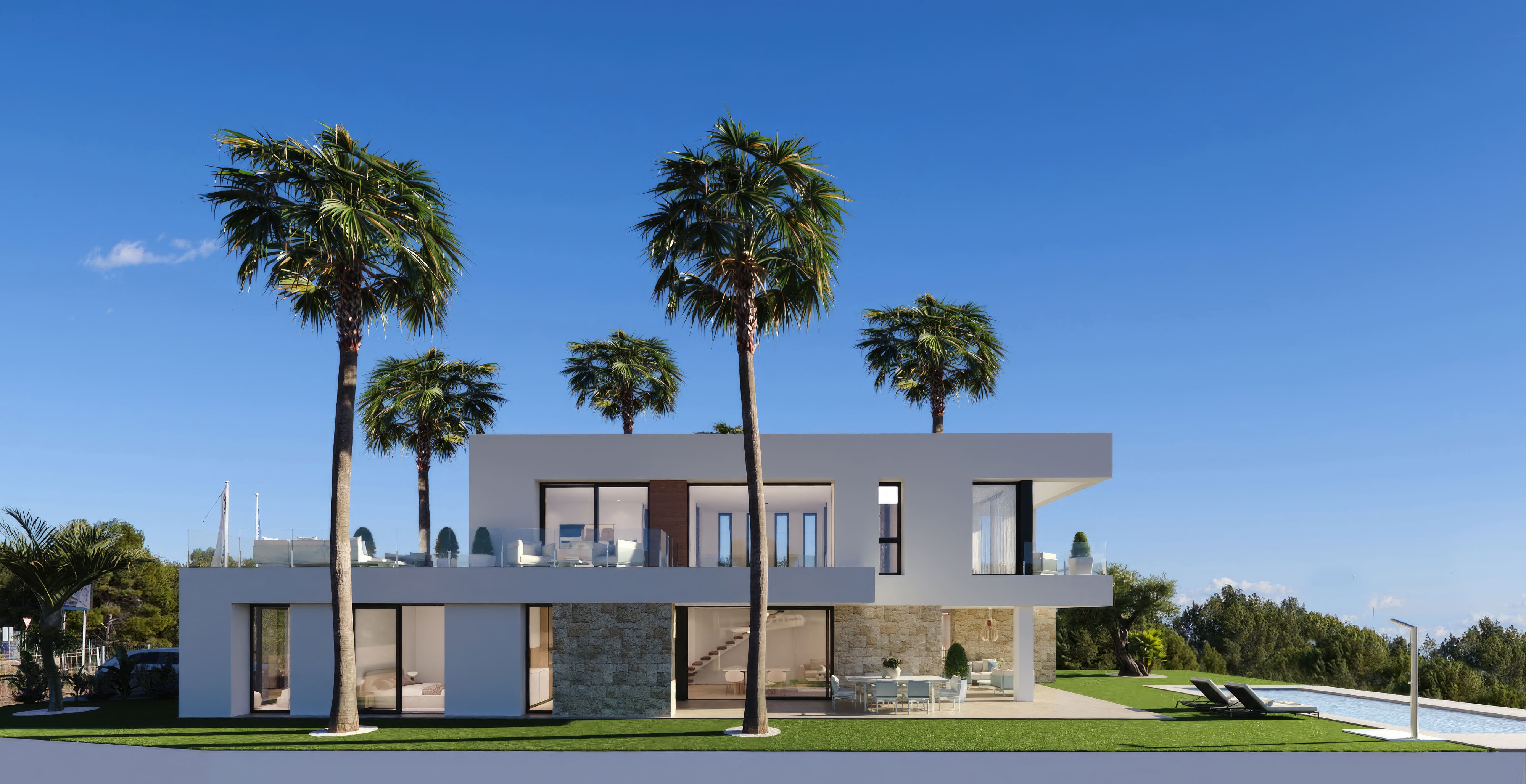 Garden in villa for sale in Finestrat