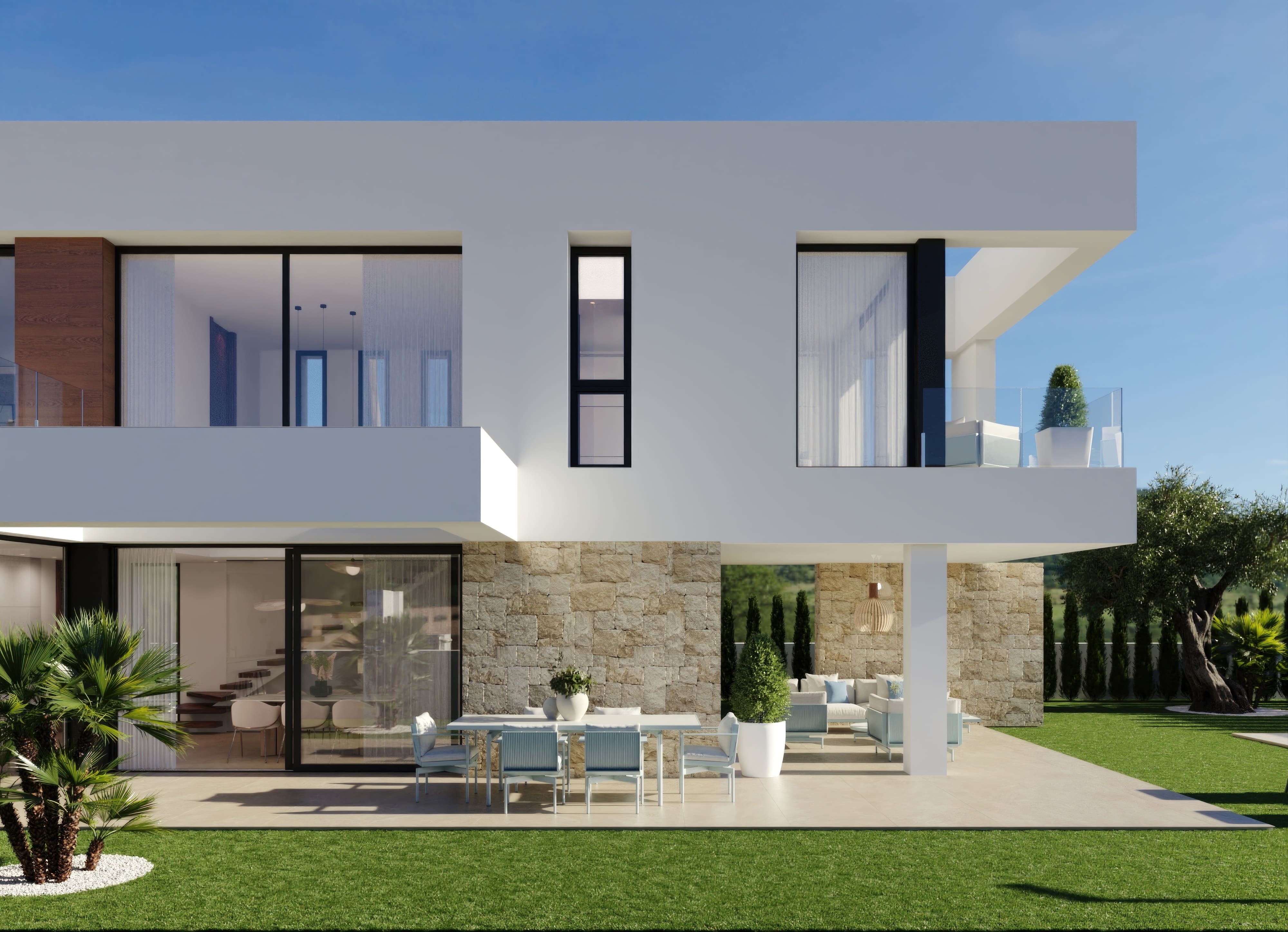 Dining area in villa for sale in Finestrat