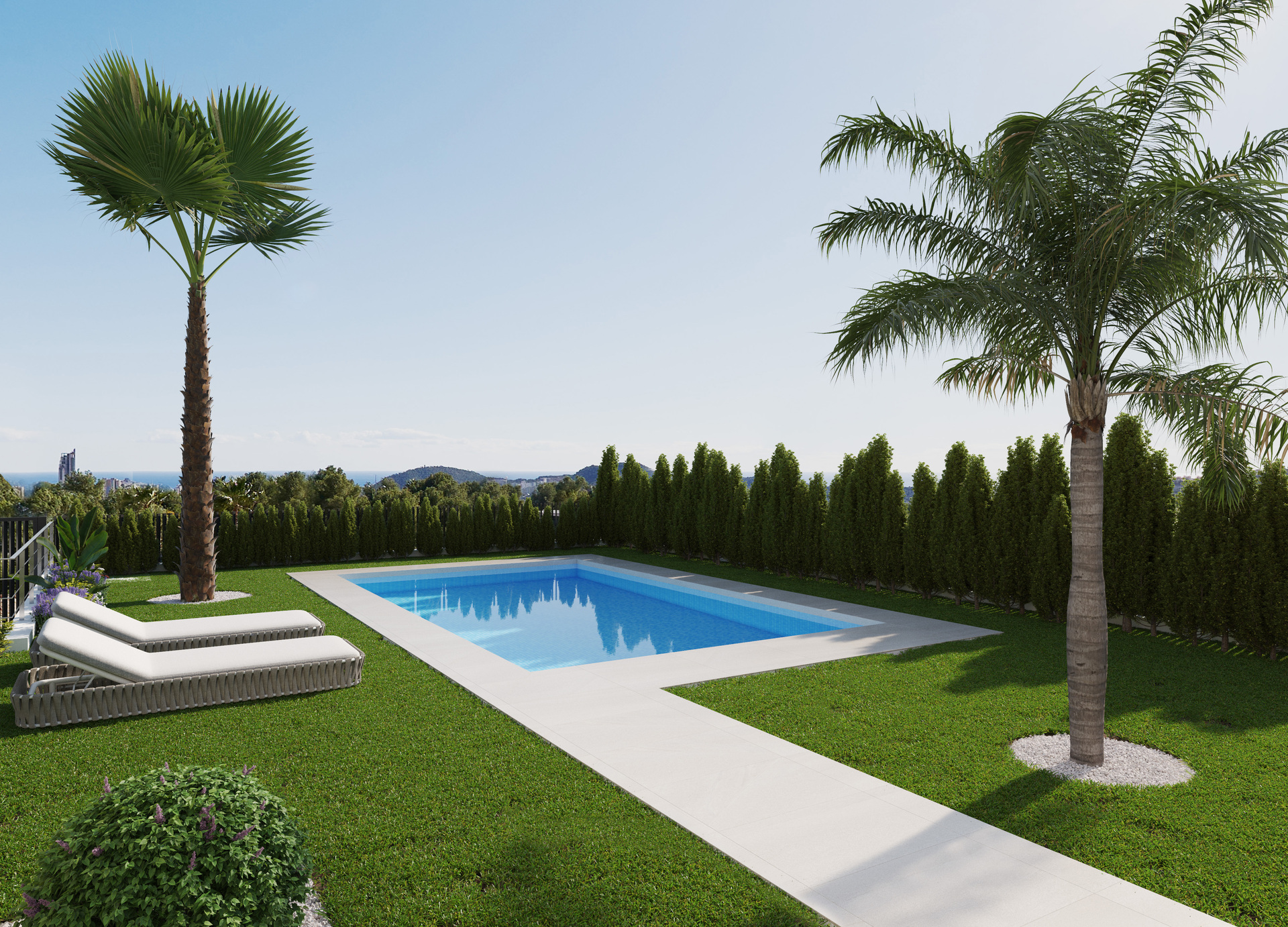 Garden in villa for sale in Finestrat