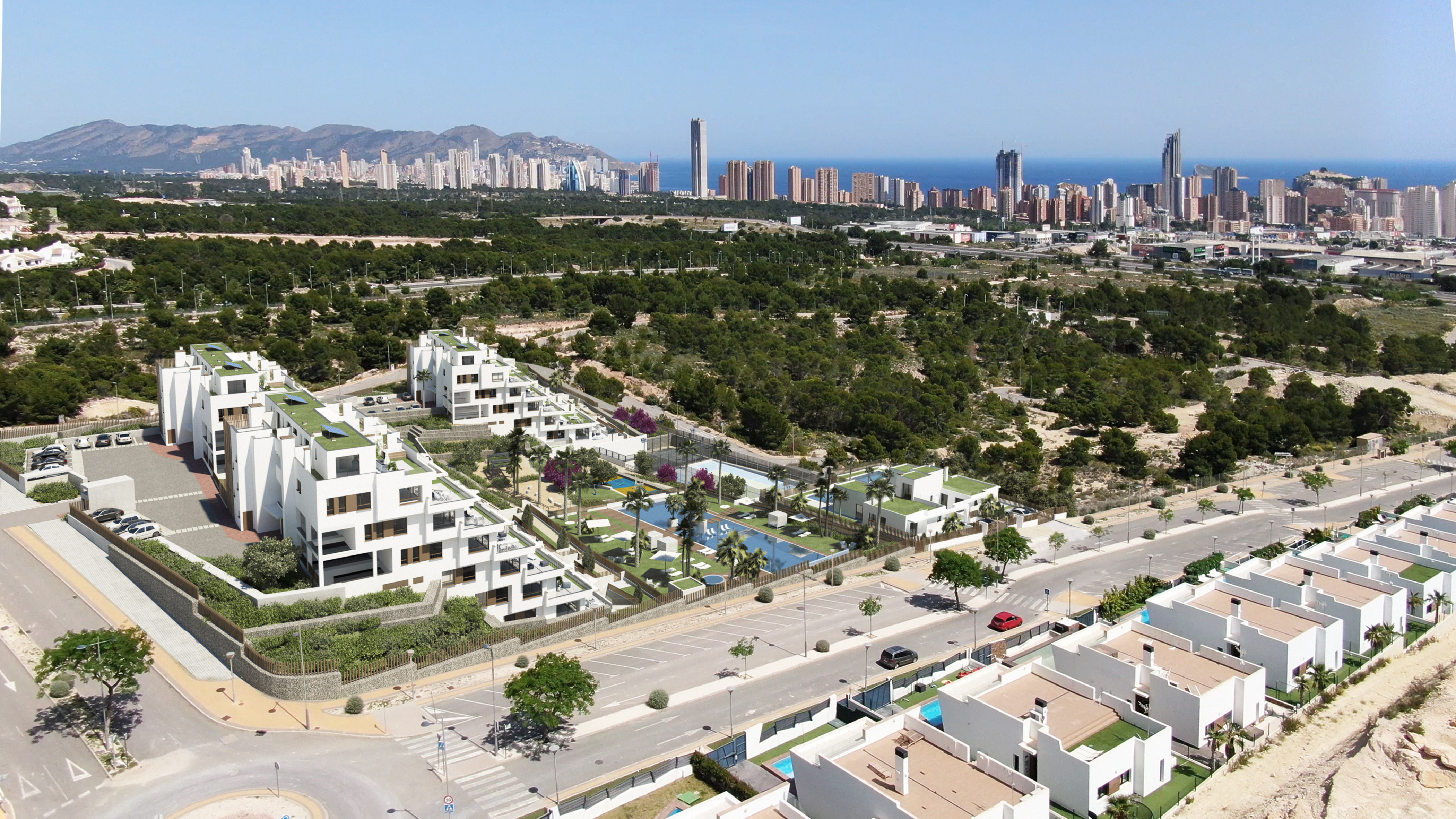 Pool area in villa for sale in Finestrat