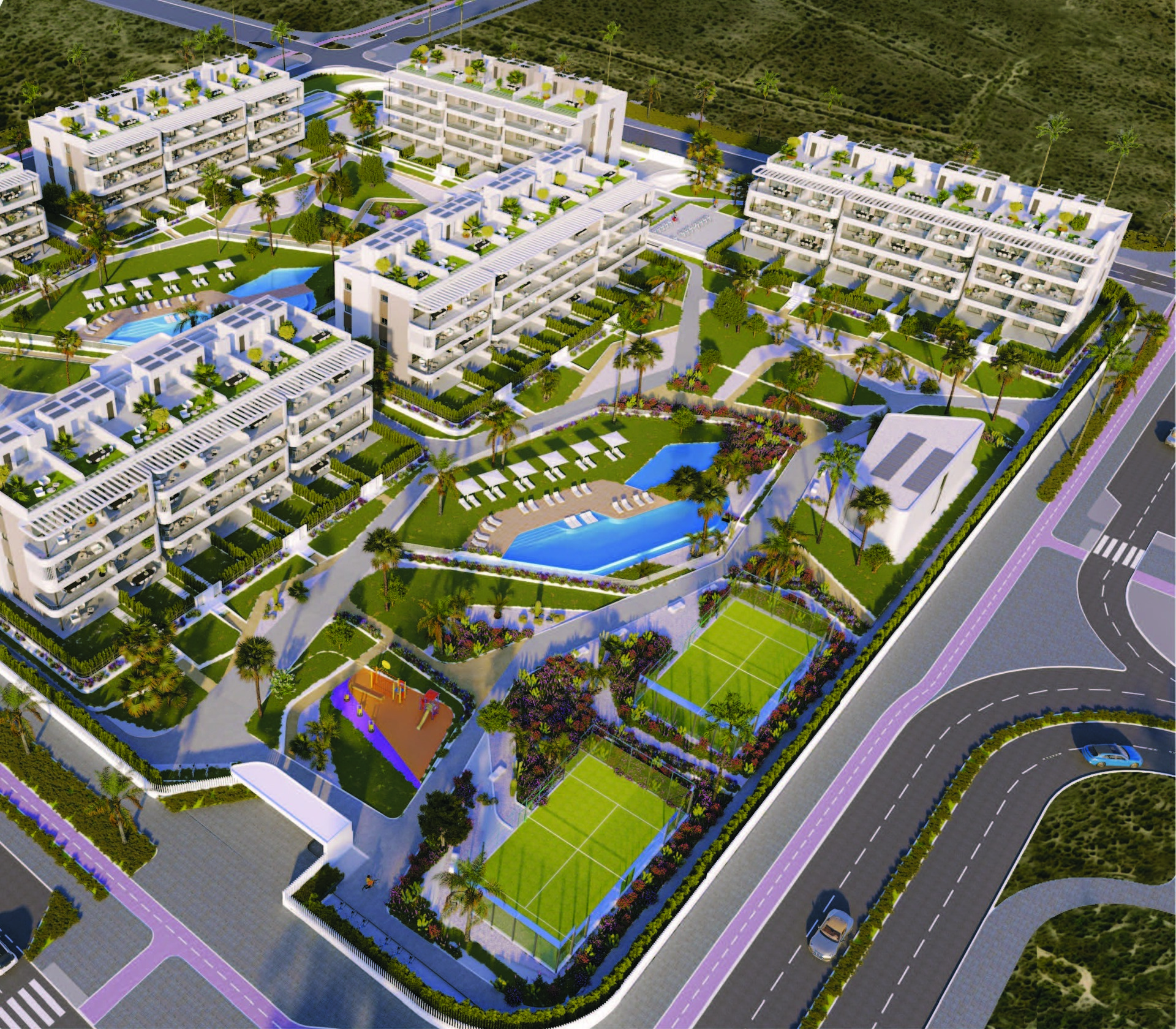 Located in the charming town of Torrevieja, this residential complex offers a selection of 60 homes