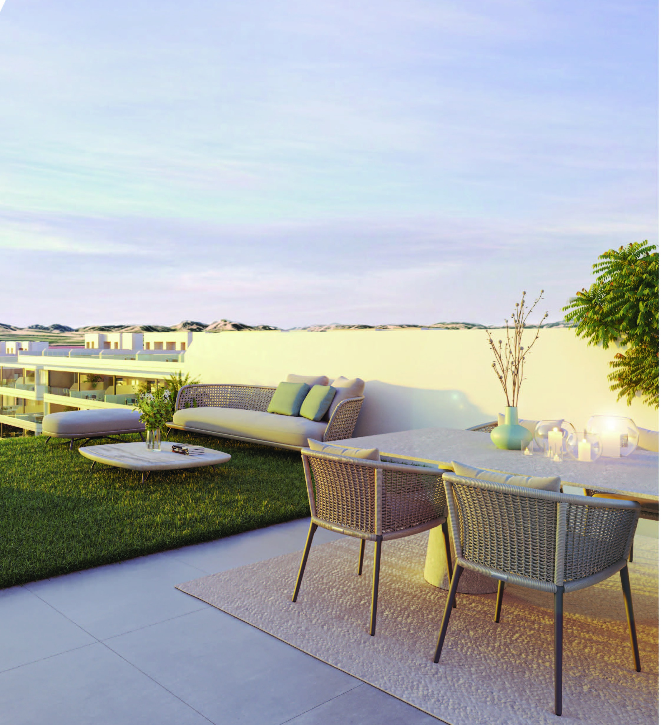 Pool area in penthouse for sale in Torrevieja