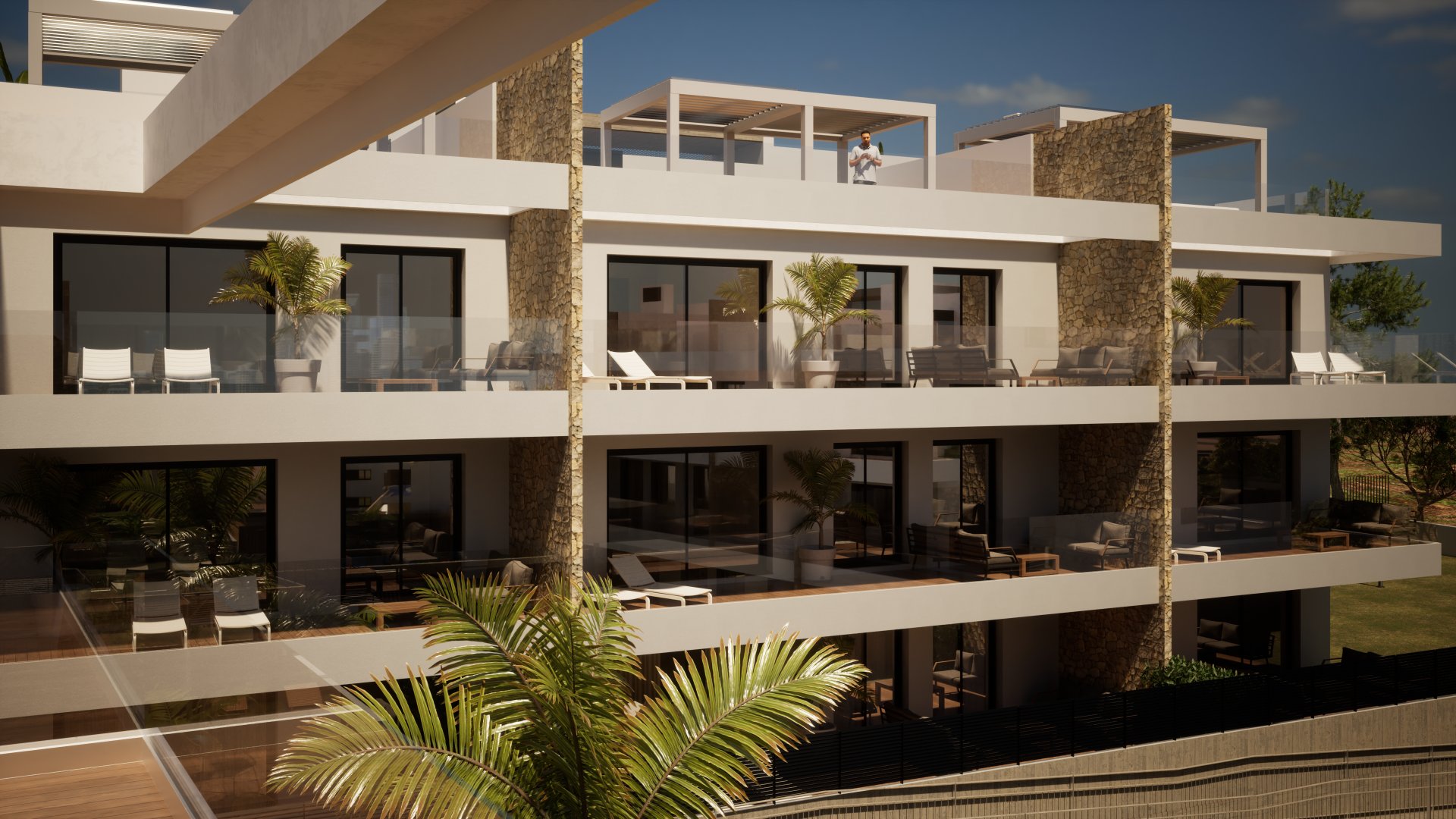 Terrace in apartment for sale in Finestrat