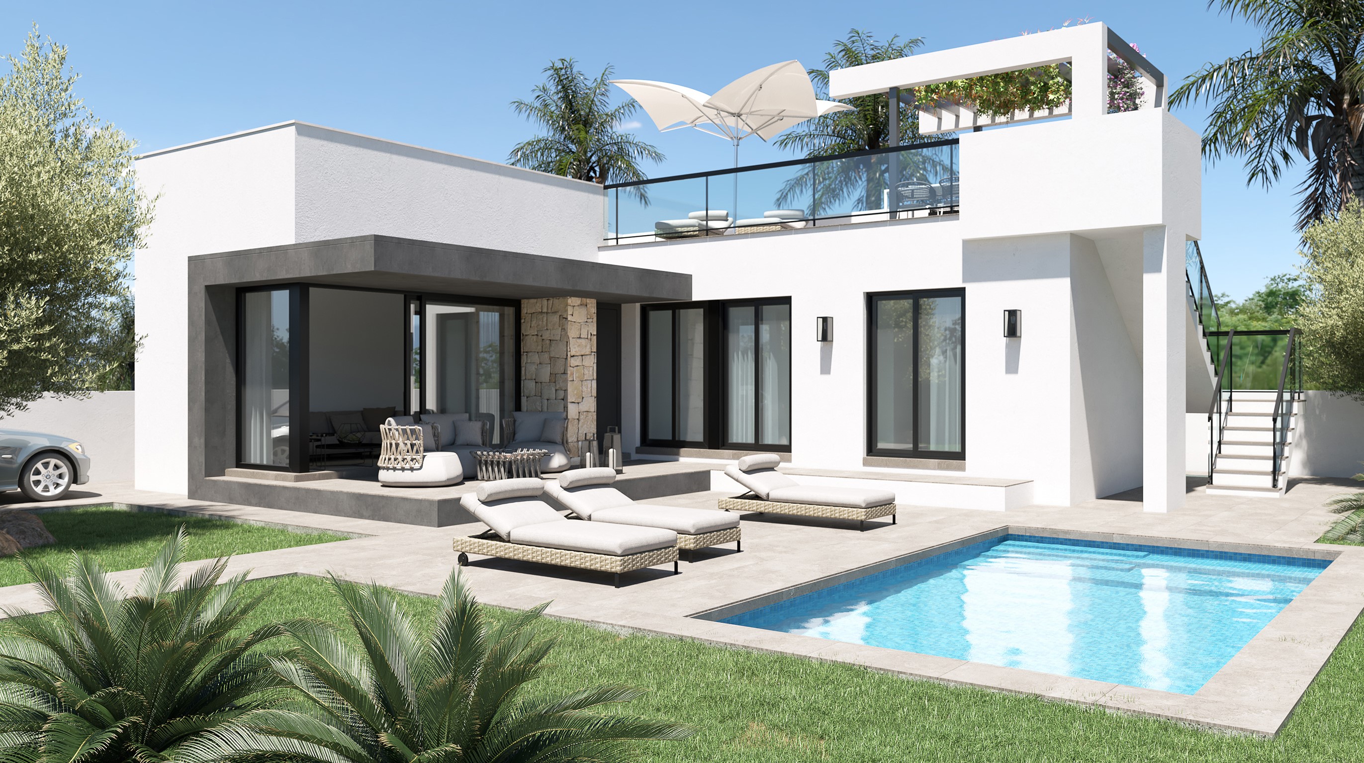 Located in the charming town of El Verger, this residential complex offers a selection of homes that