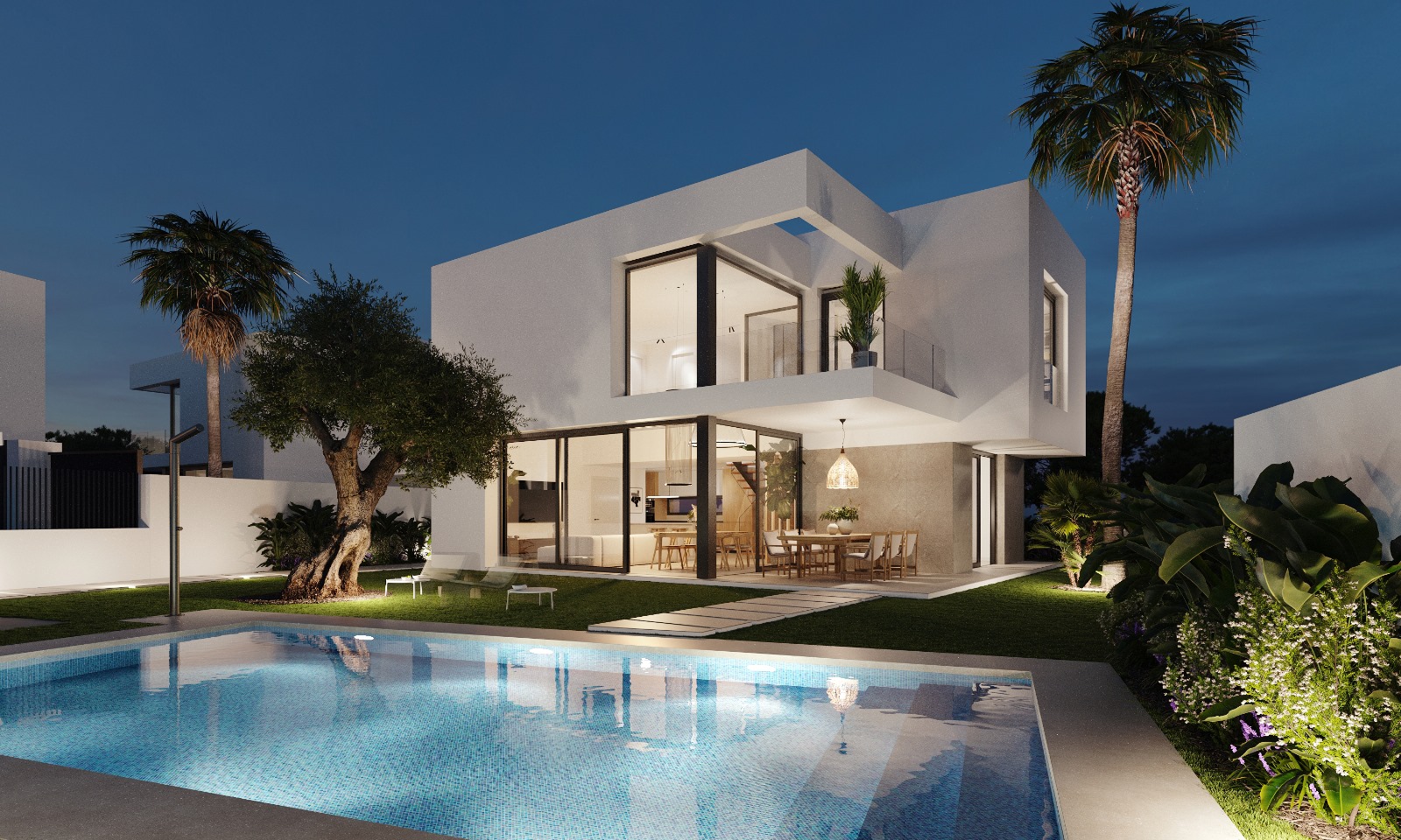 Located in the charming town of Finestrat, this exclusive collection of four independent homes offer