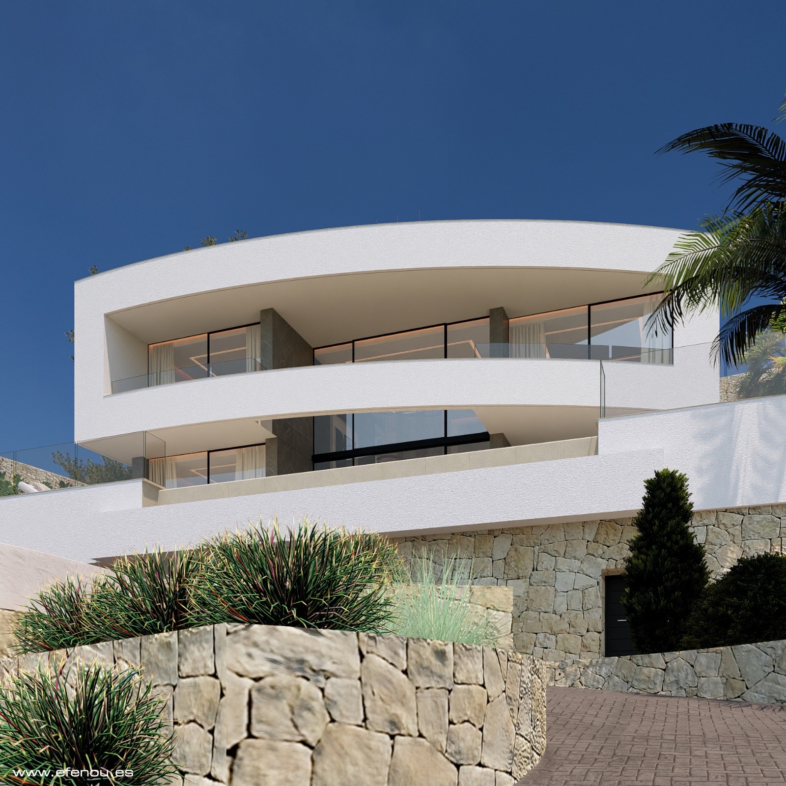 Bathroom in villa for sale in Calpe