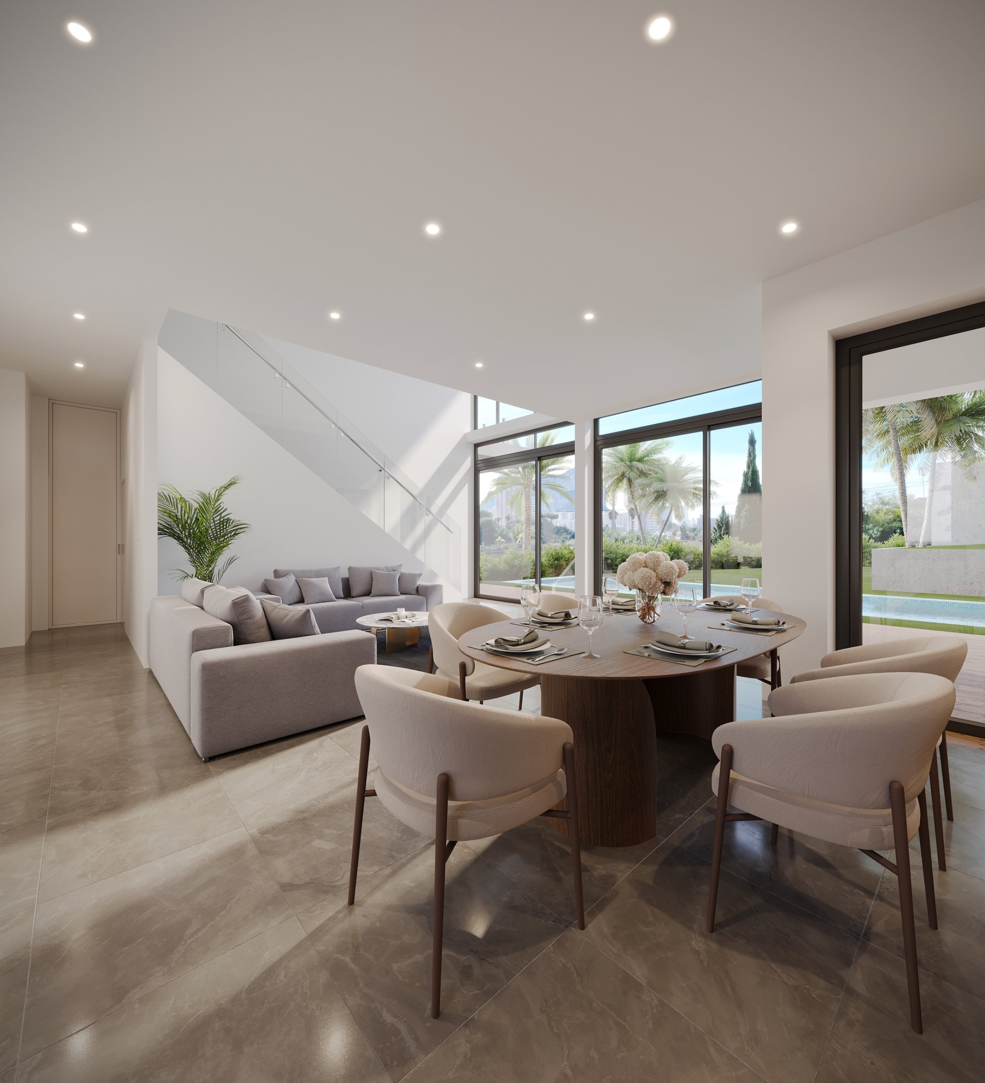 Terrace in villa for sale in Calpe