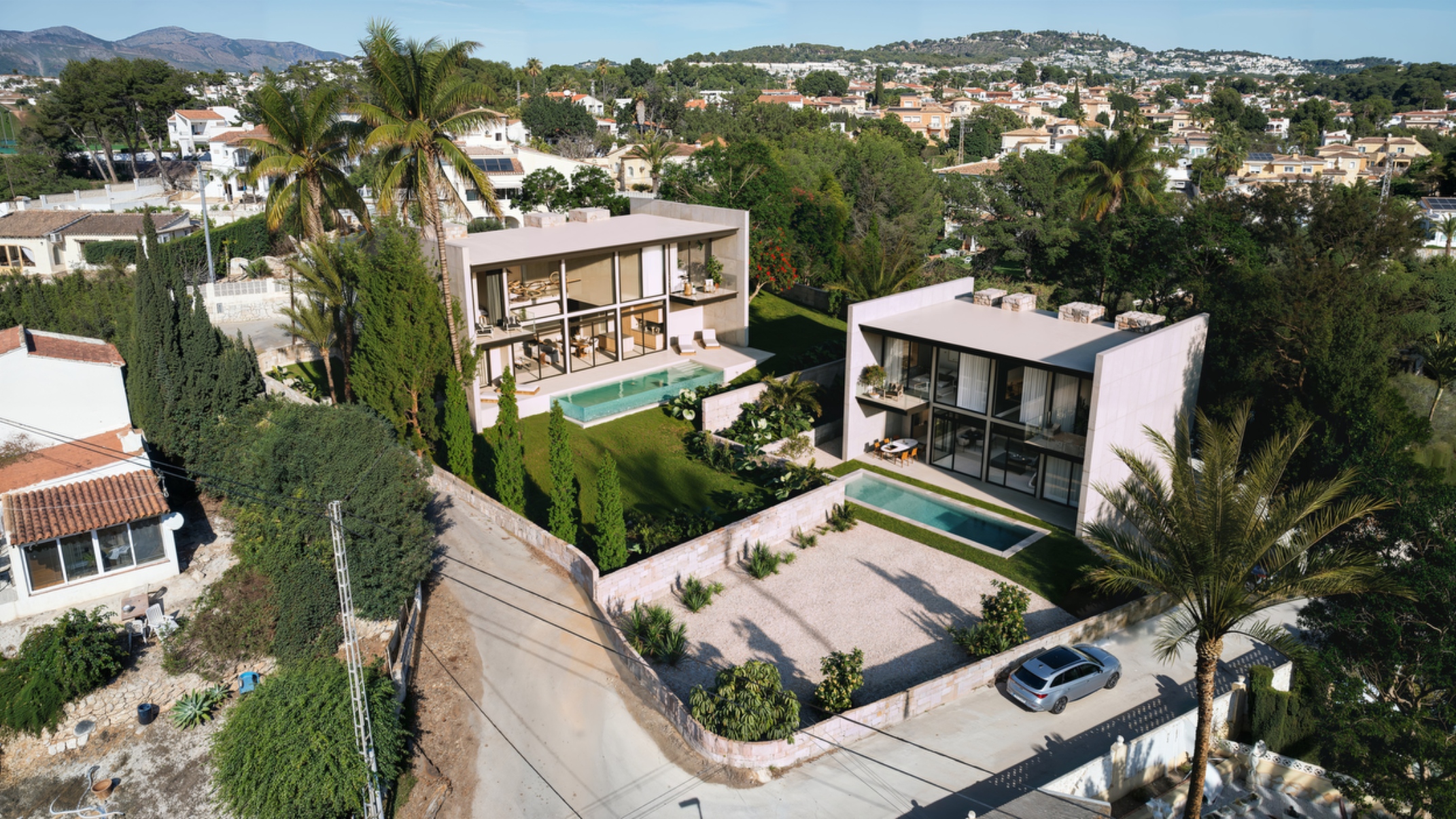 Master bedroom in villa for sale in Calpe
