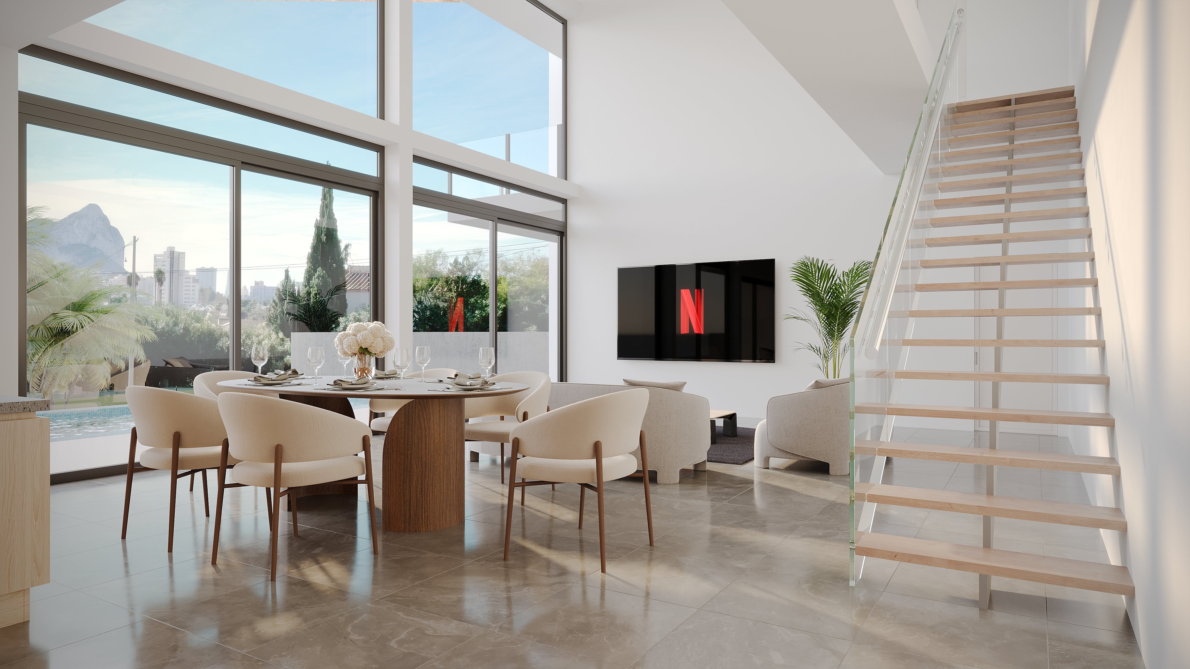 Garden in villa for sale in Calpe