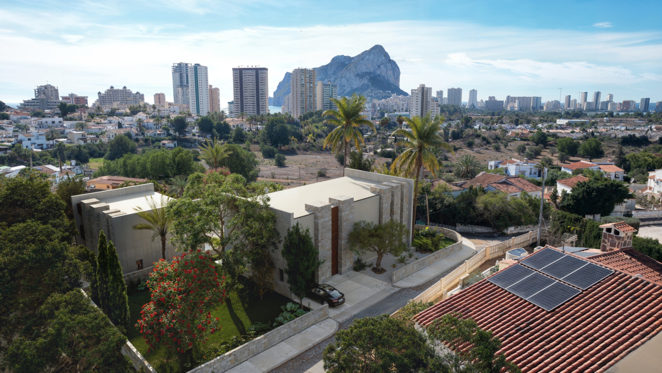 Terrace in villa for sale in Calpe