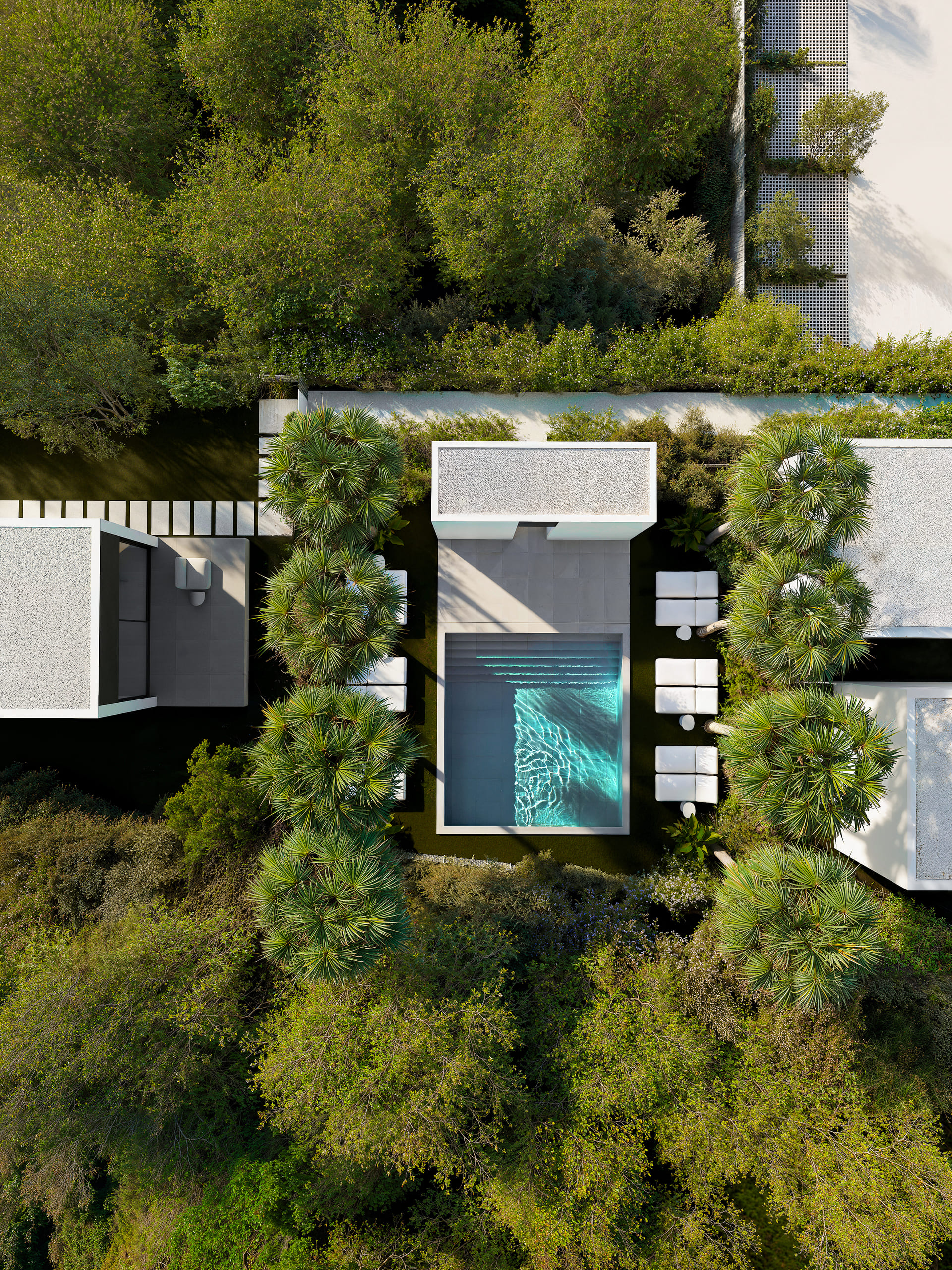 Pool area in villa for sale in Alfaz del Pi