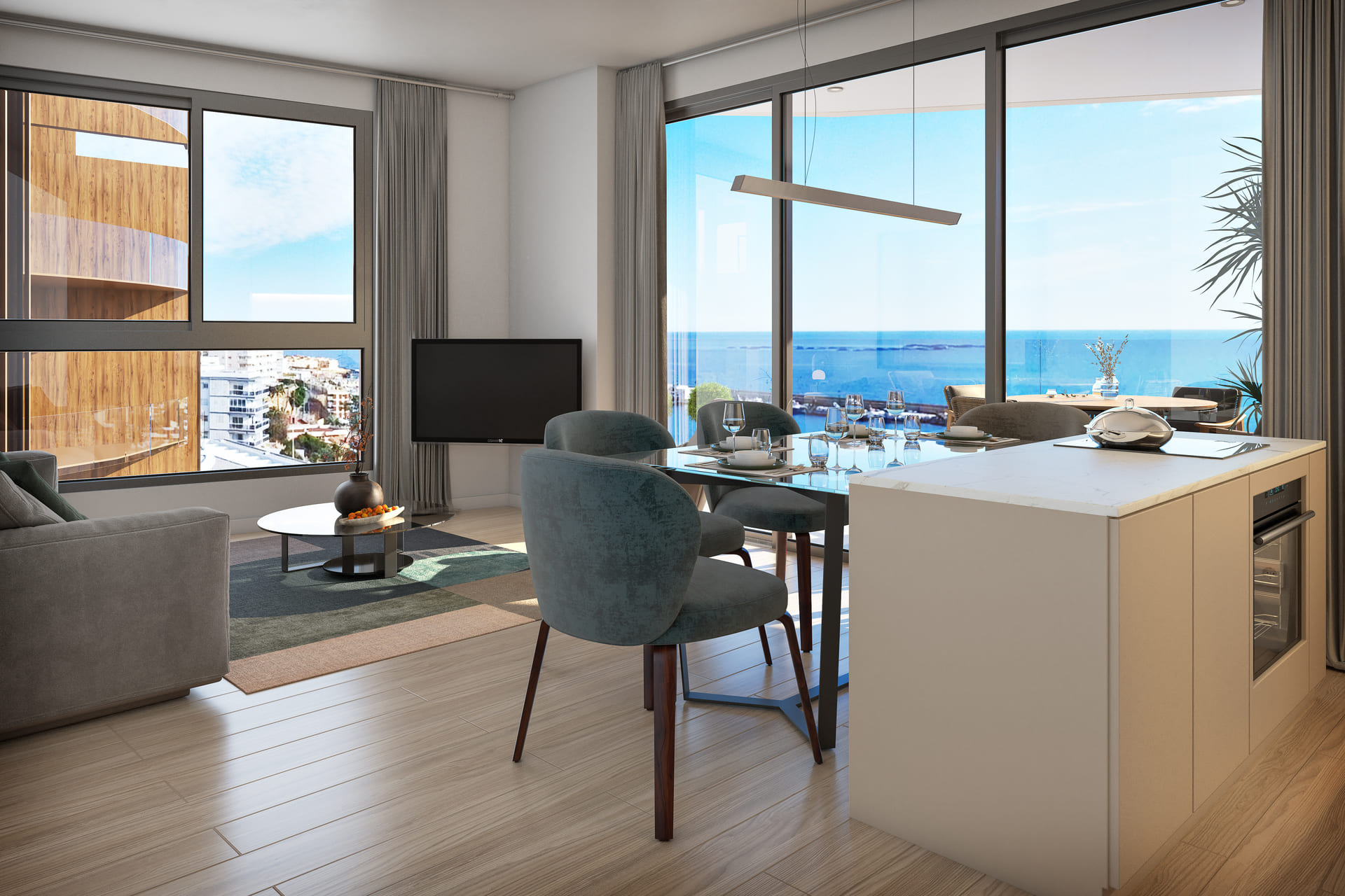 Master bedroom in penthouse for sale in La Vila Joiosa