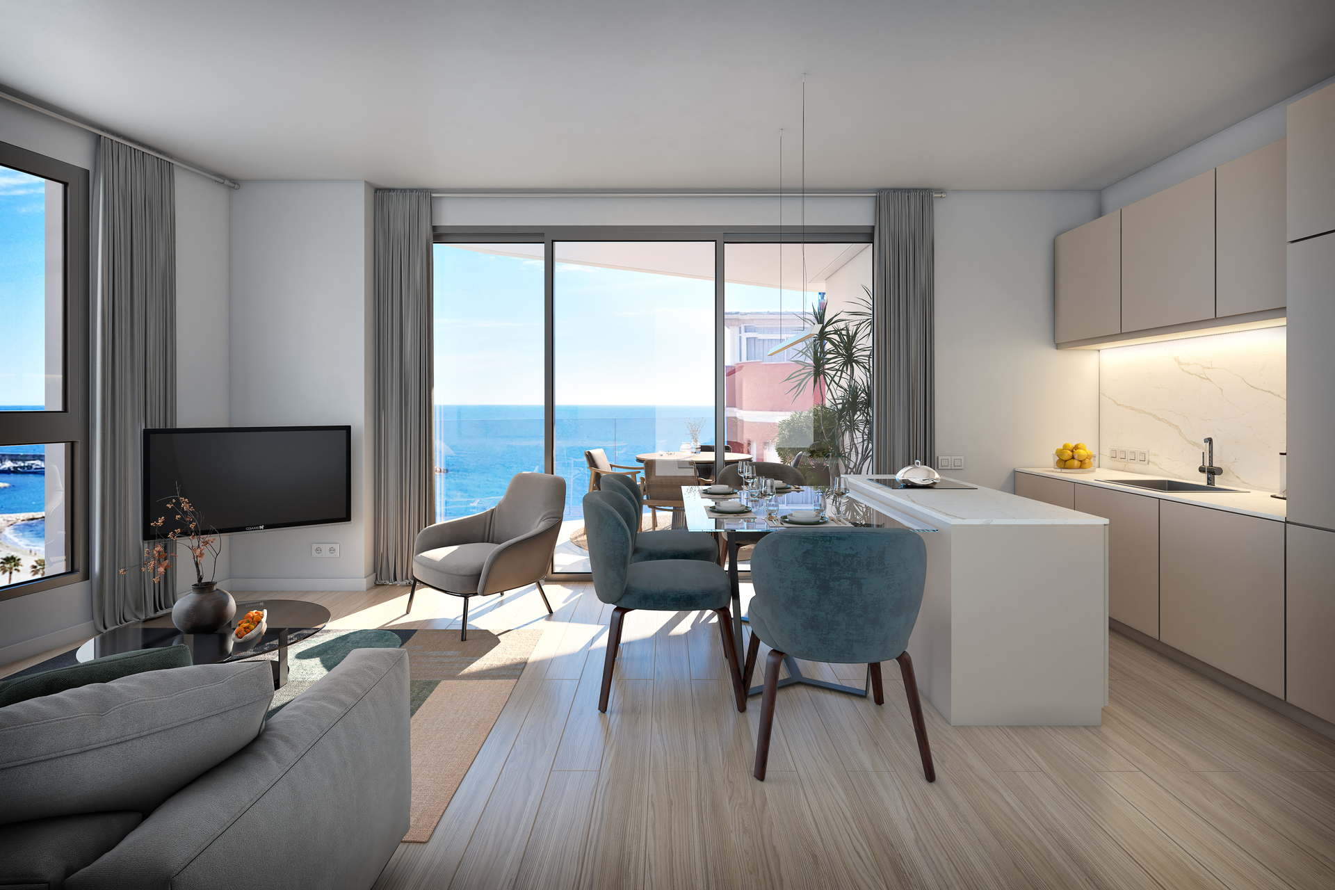 Garden in penthouse for sale in La Vila Joiosa
