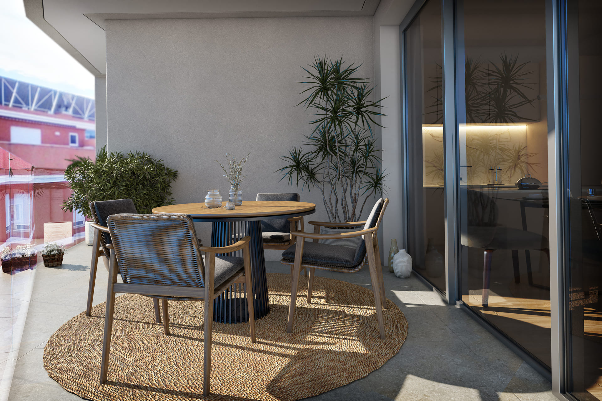 Dining area in penthouse for sale in La Vila Joiosa