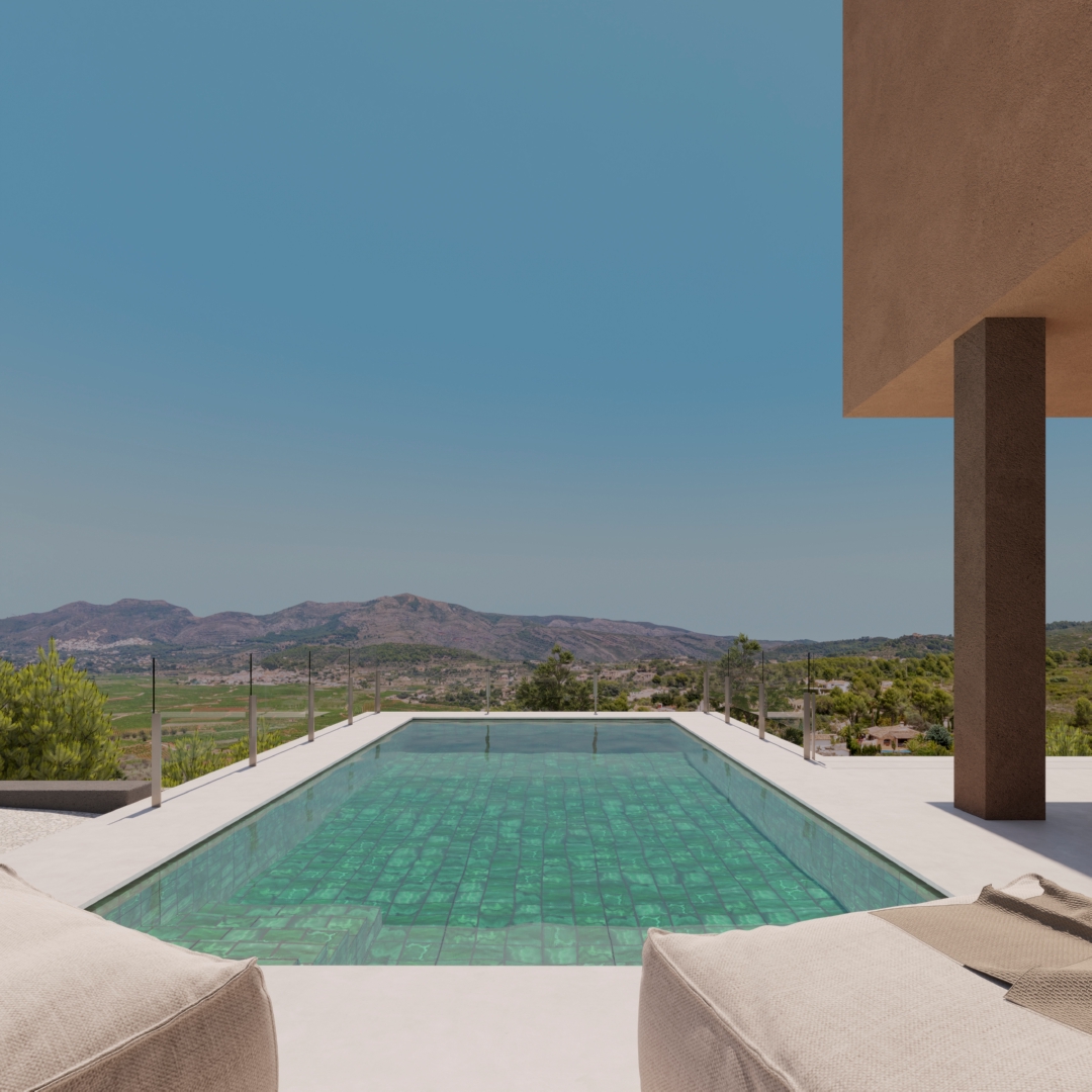 Nybyggd lyxvilla Llíber 322 m² – pooltomt nära Calpe