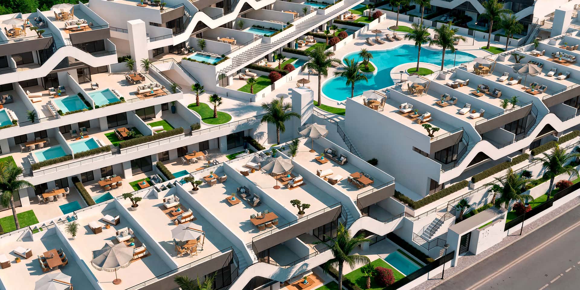 Located in the charming town of Alfaz del Pi, this residential offers a variety of housing options t