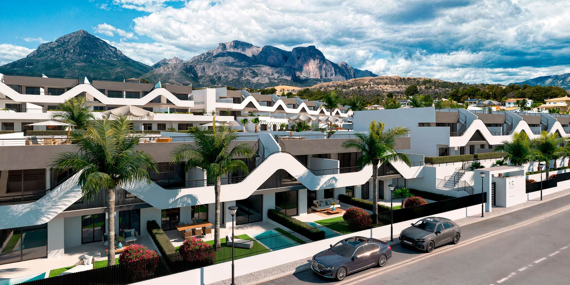 Located in the charming town of Alfaz del Pi, this residential offers a variety of housing options t