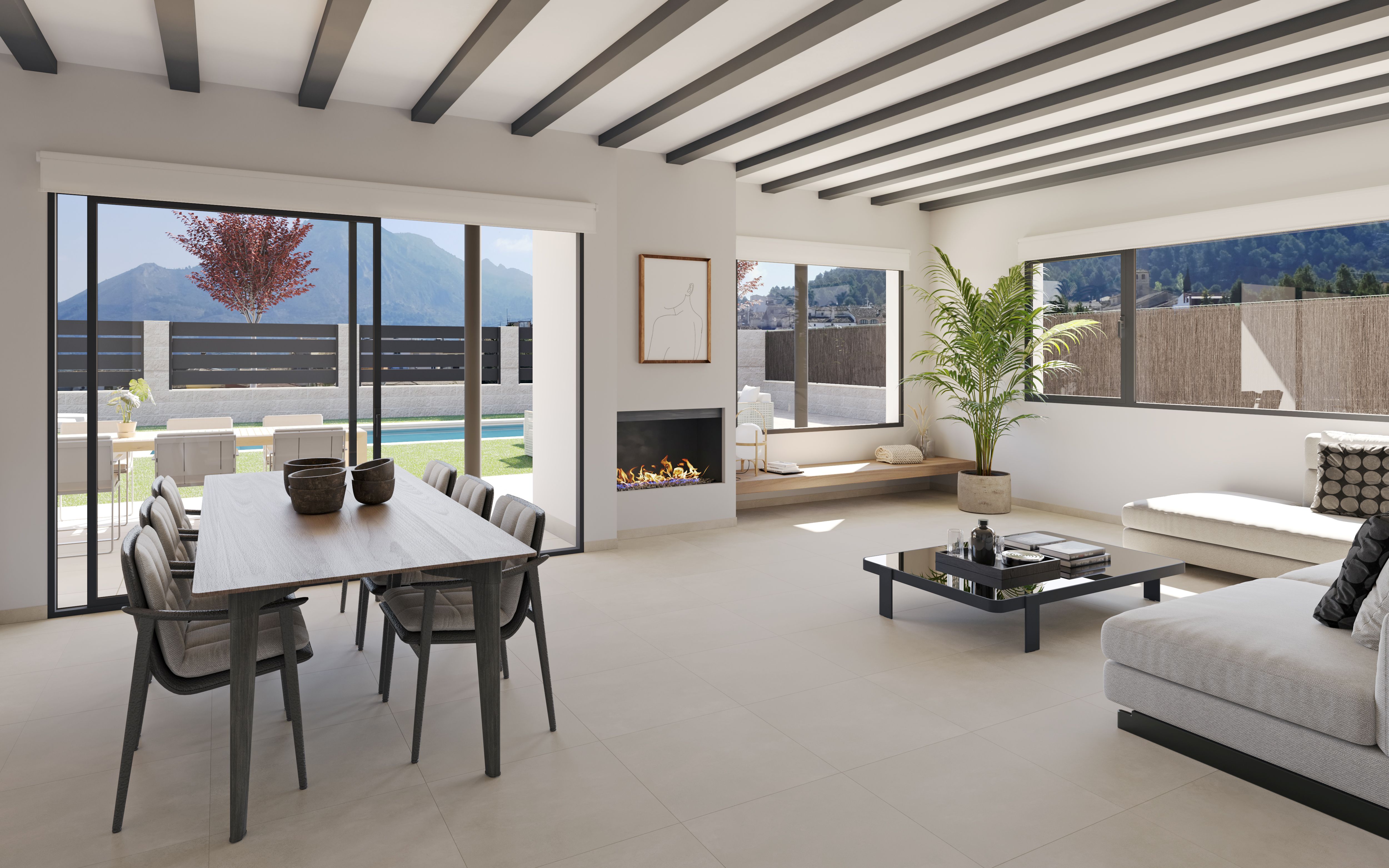 Located in the charming setting of Penáguila, this residential complex offers 35 independent homes d