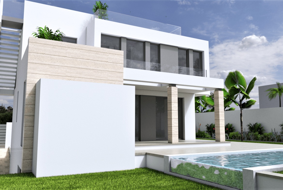 Exterior view in villa for sale in Torrevieja