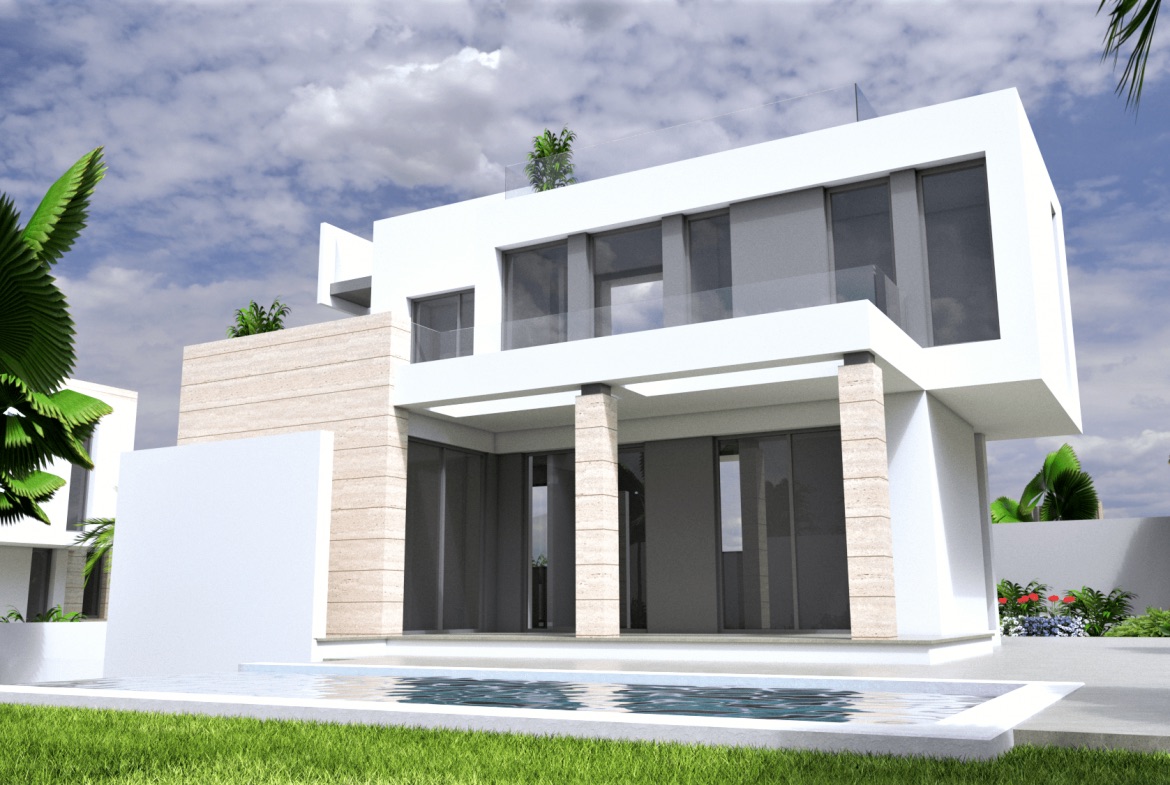 Bathroom in villa for sale in Torrevieja