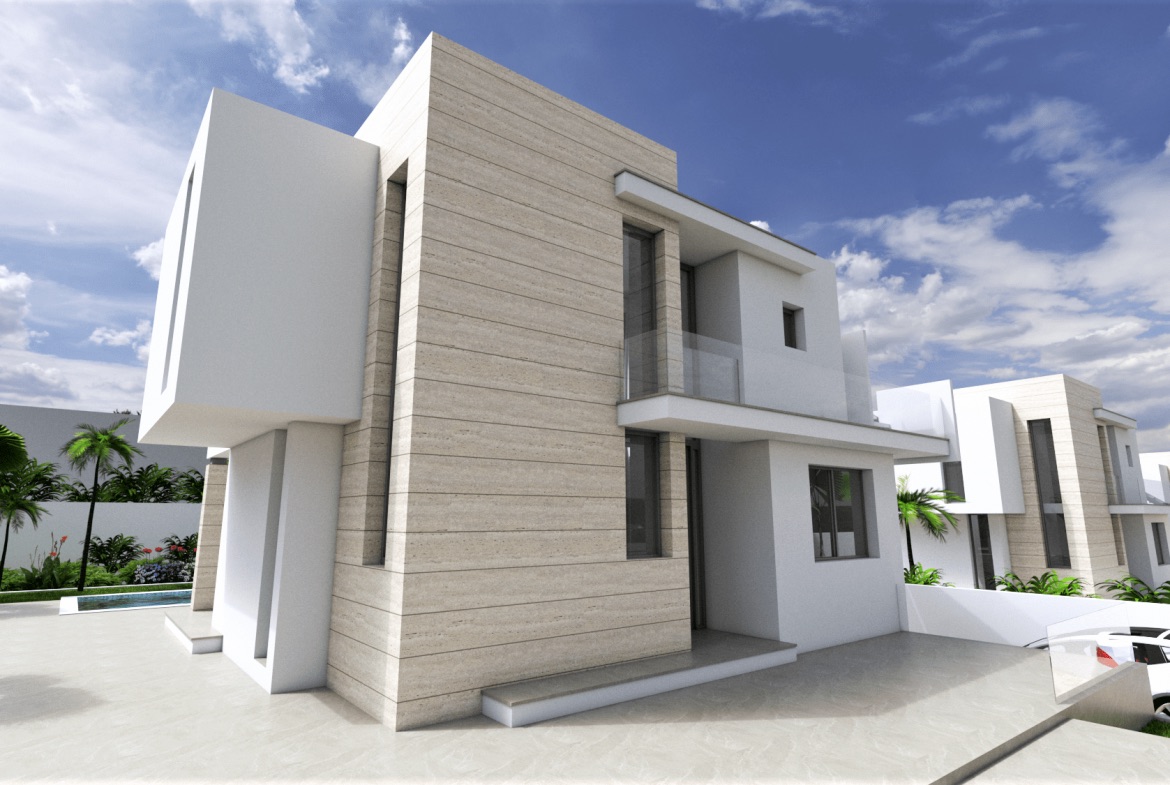 Pool area in villa for sale in Torrevieja