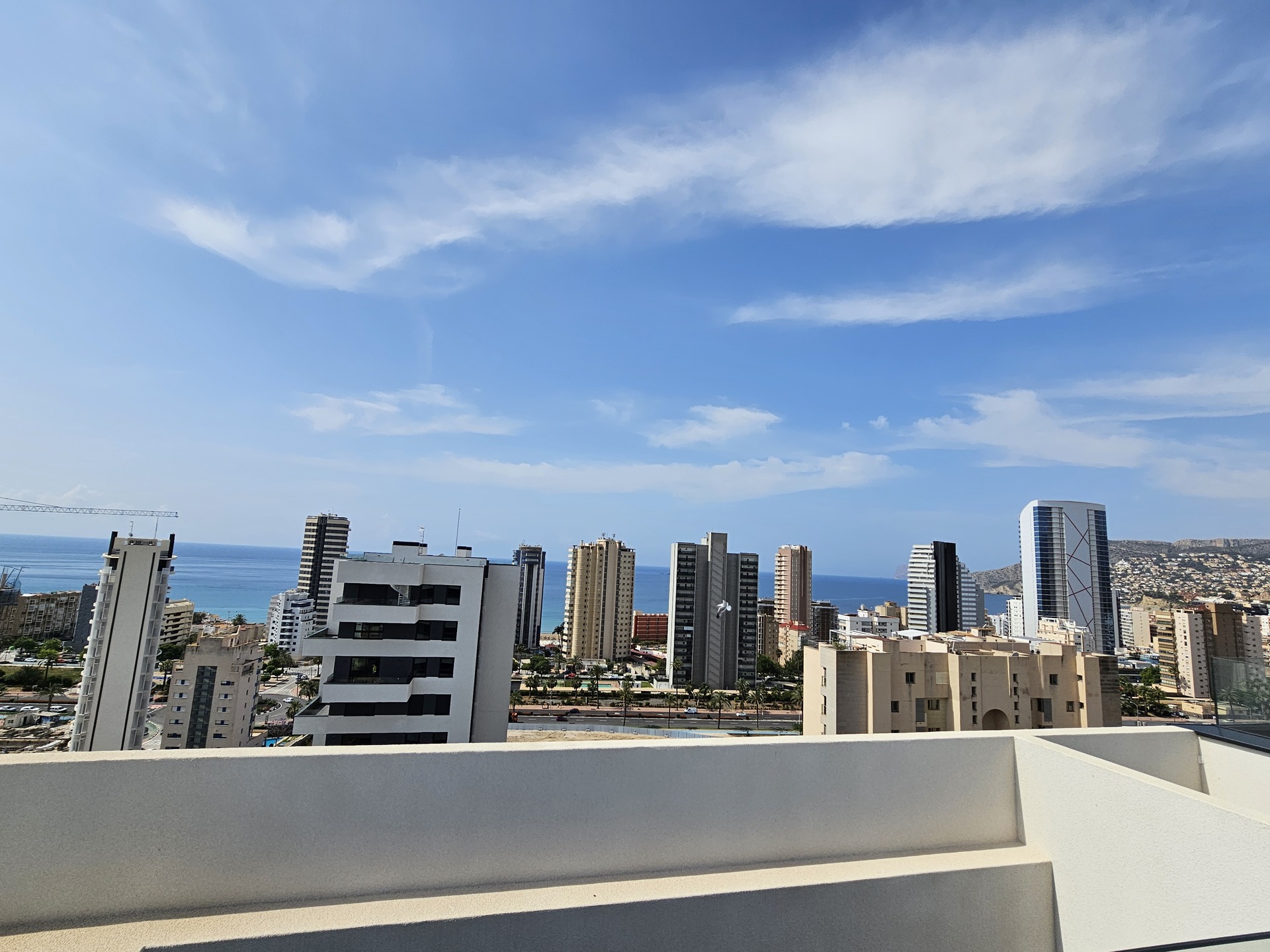 Master bedroom in penthouse for sale in Calpe