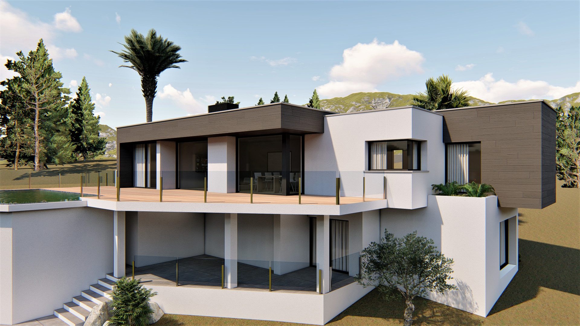 Exterior view in villa for sale in Benitachell