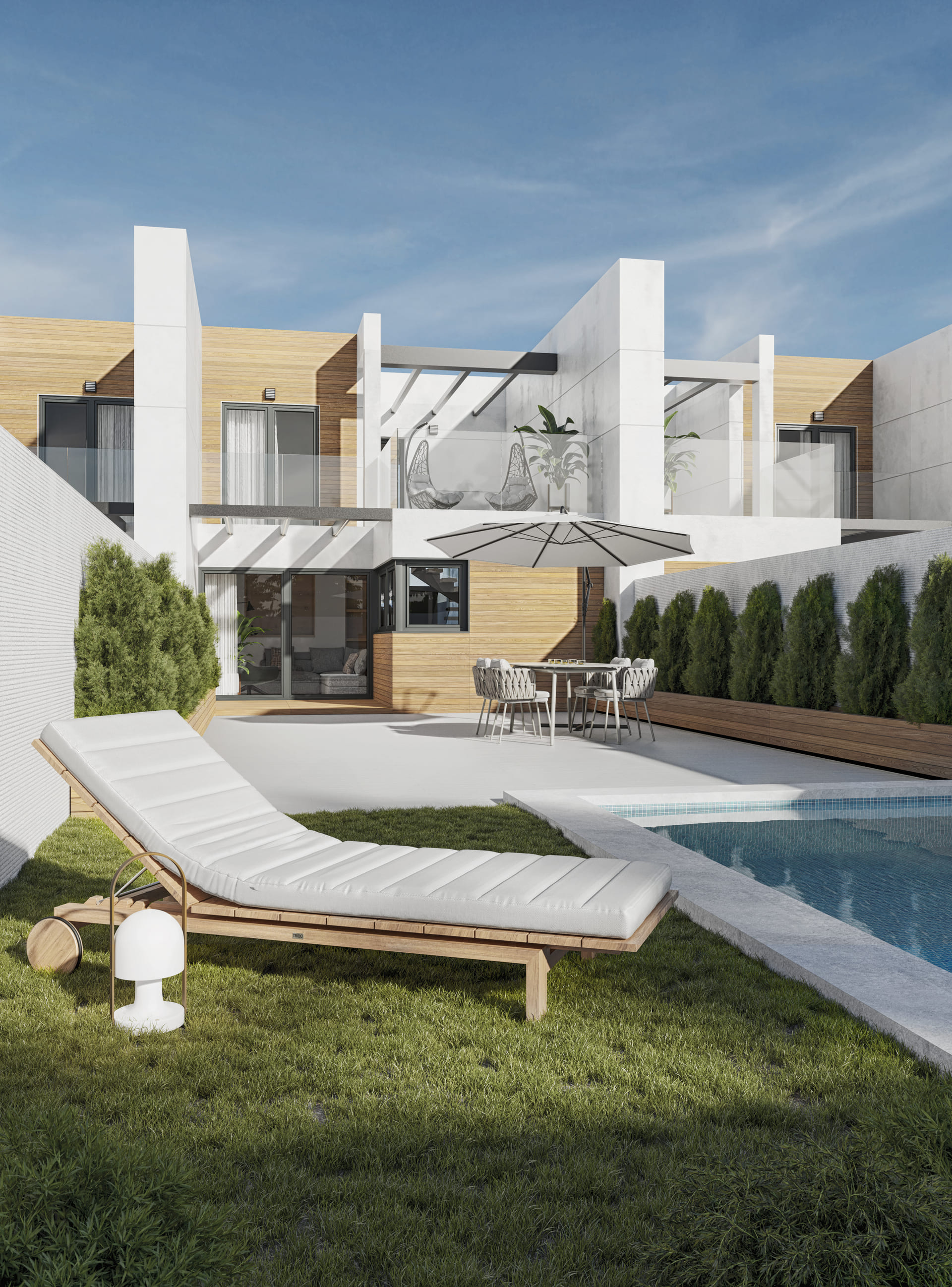 Master bedroom in terraced for sale in Alfaz del Pi
