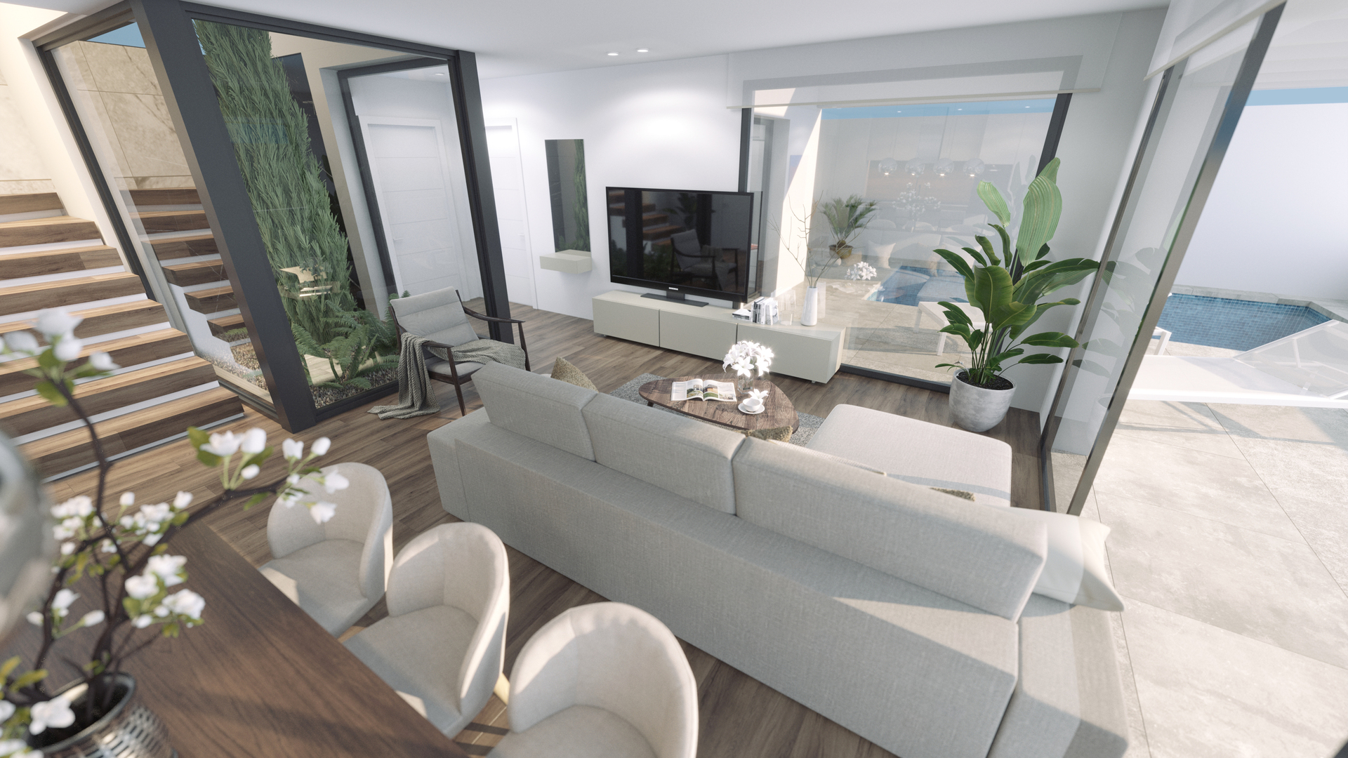 Terrace in villa for sale in Finestrat