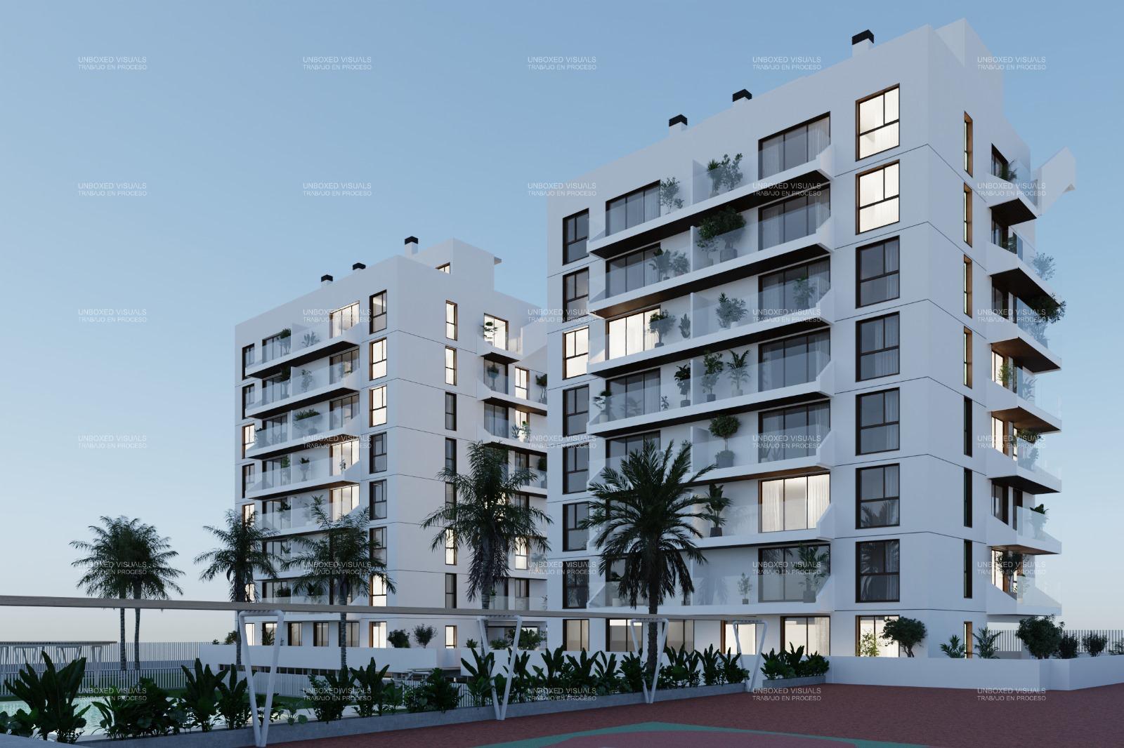 Dining area in penthouse for sale in Guardamar del Segura