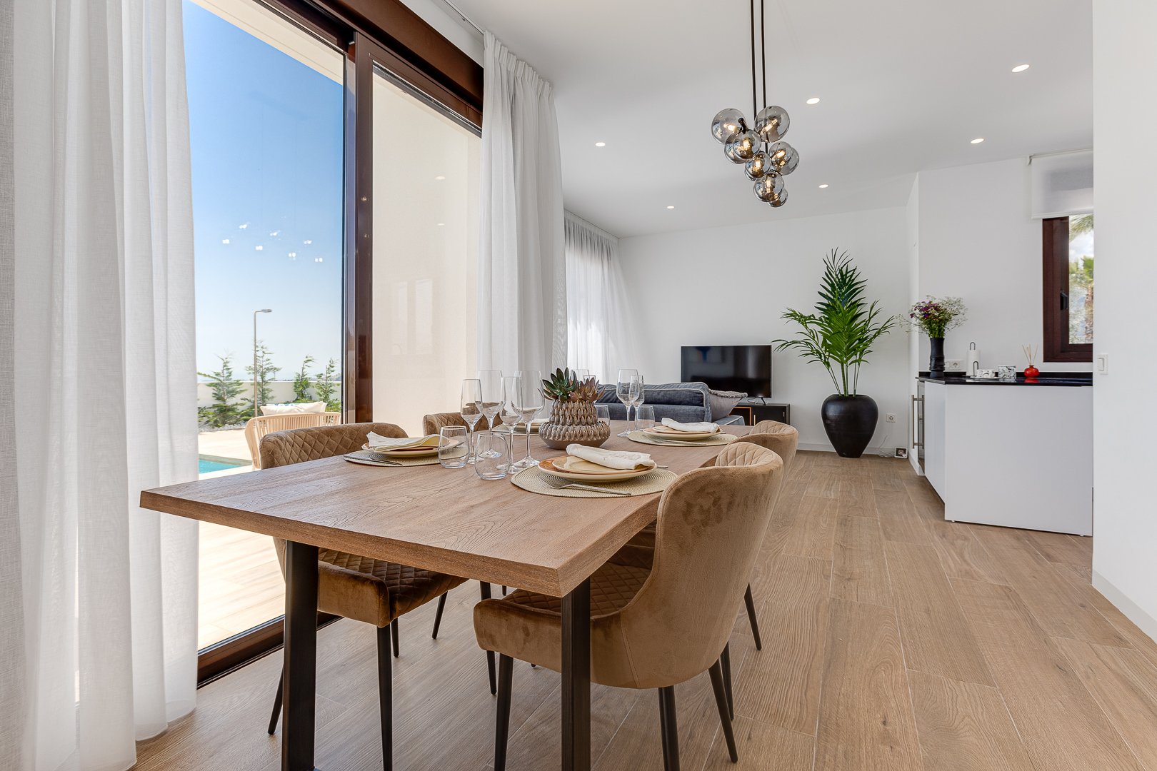 Exterior view in villa for sale in Finestrat