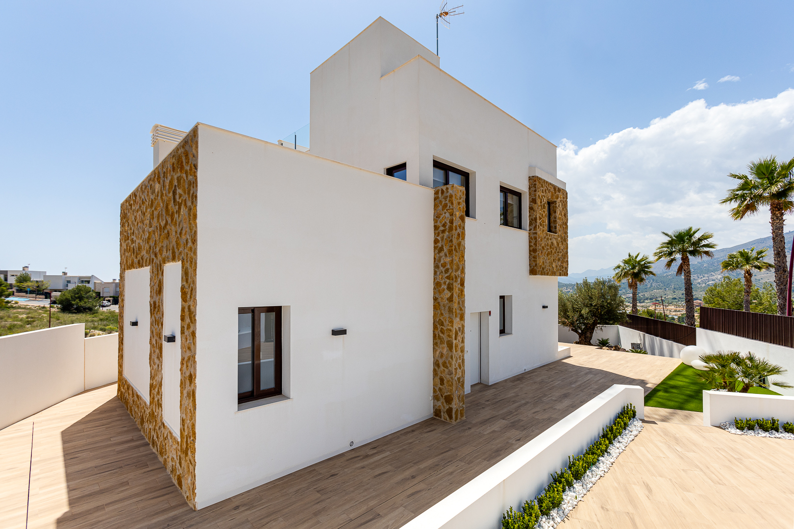 Terrace in villa for sale in Finestrat