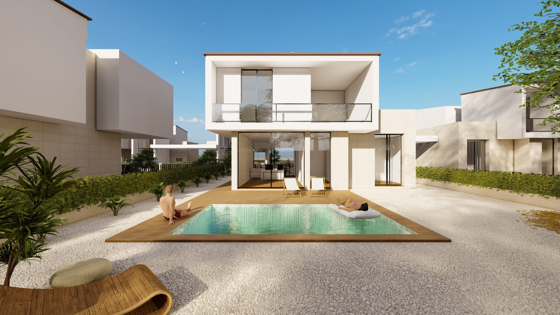 Exterior view in villa for sale in La Nucía