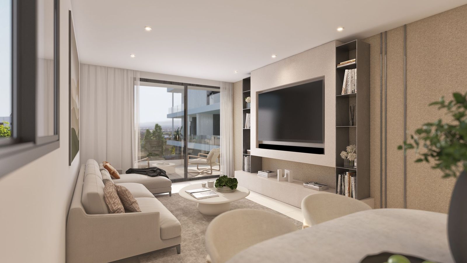 Dining area in penthouse for sale in Benijófar