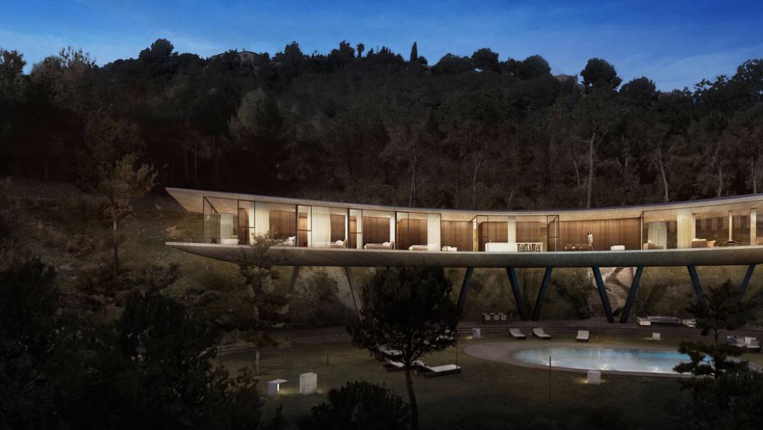 Exterior view in villa for sale in Benissa
