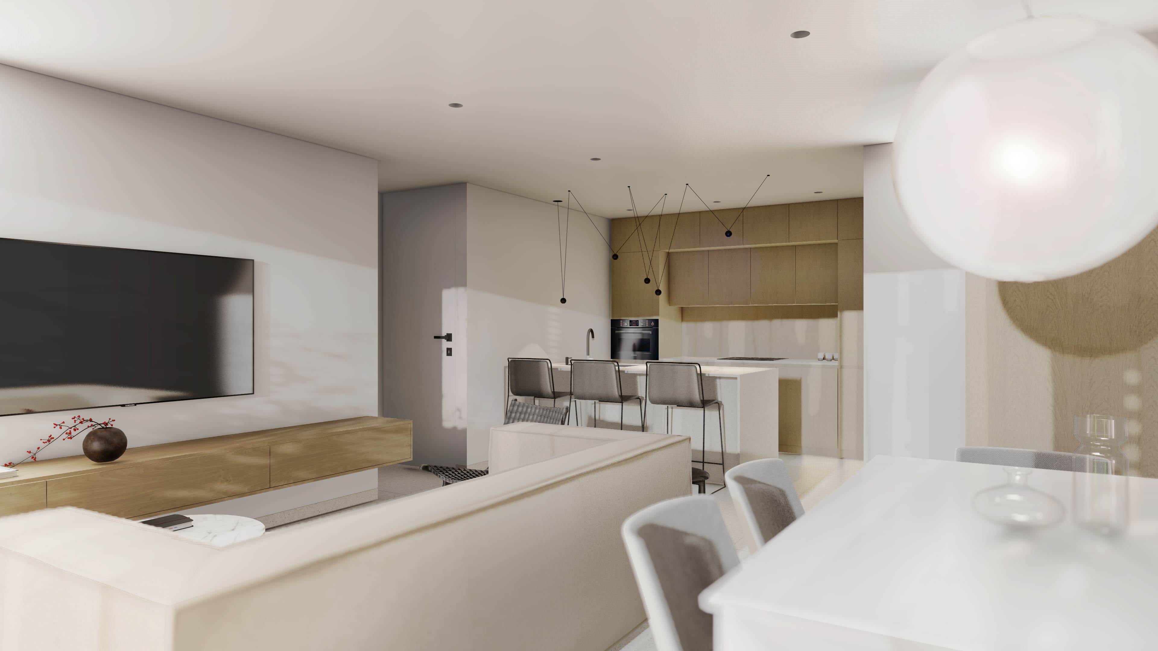 Master bedroom in apartment for sale in Guardamar del Segura