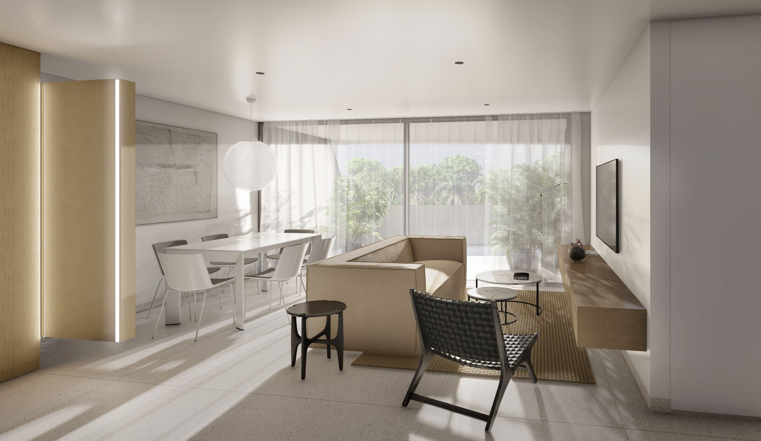 Living room in penthouse for sale in Guardamar del Segura